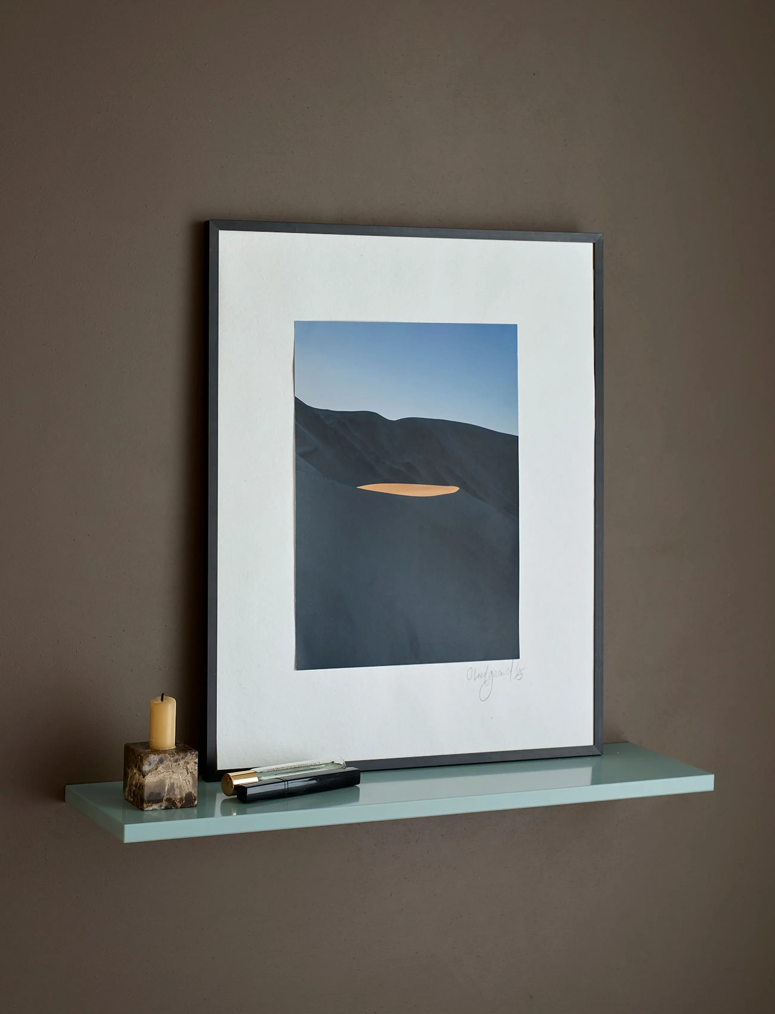 ReCollector Floating Edge Shelf Iron Blue, L60X W15X H1.5, Furniture, Blau - Shelves, Homeware