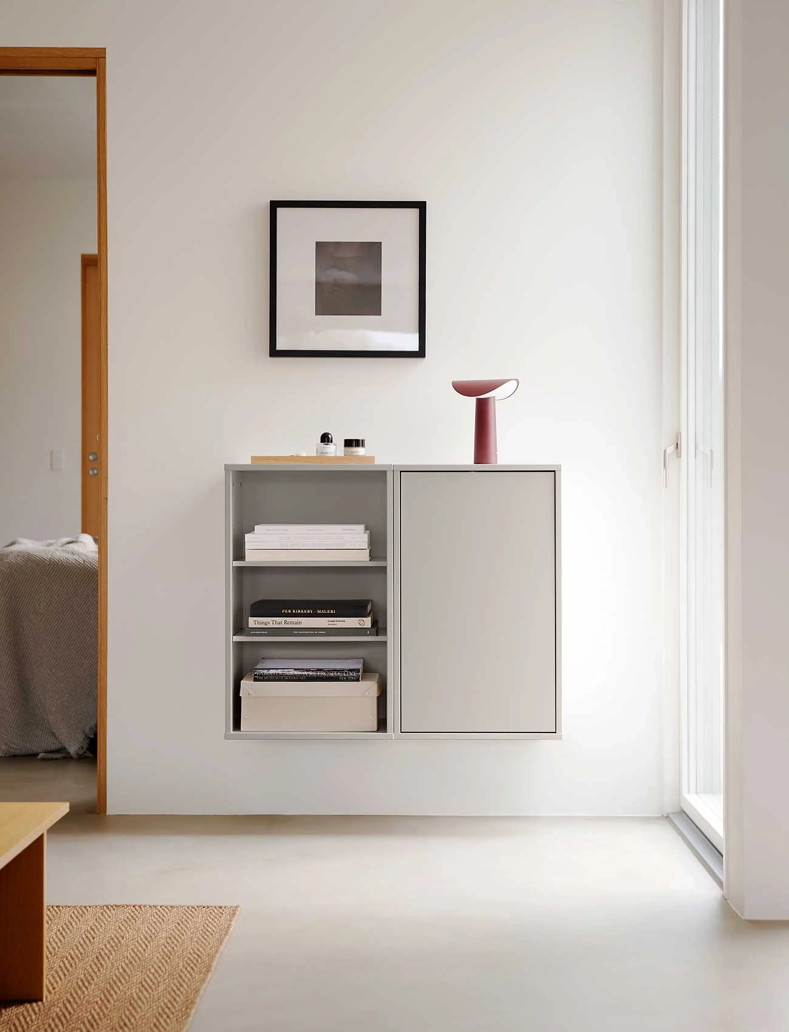 ReCollector Wallcabinet Silver Cloud Grey, L30X W43X H70, Furniture, Beige - Cabinet, Homeware