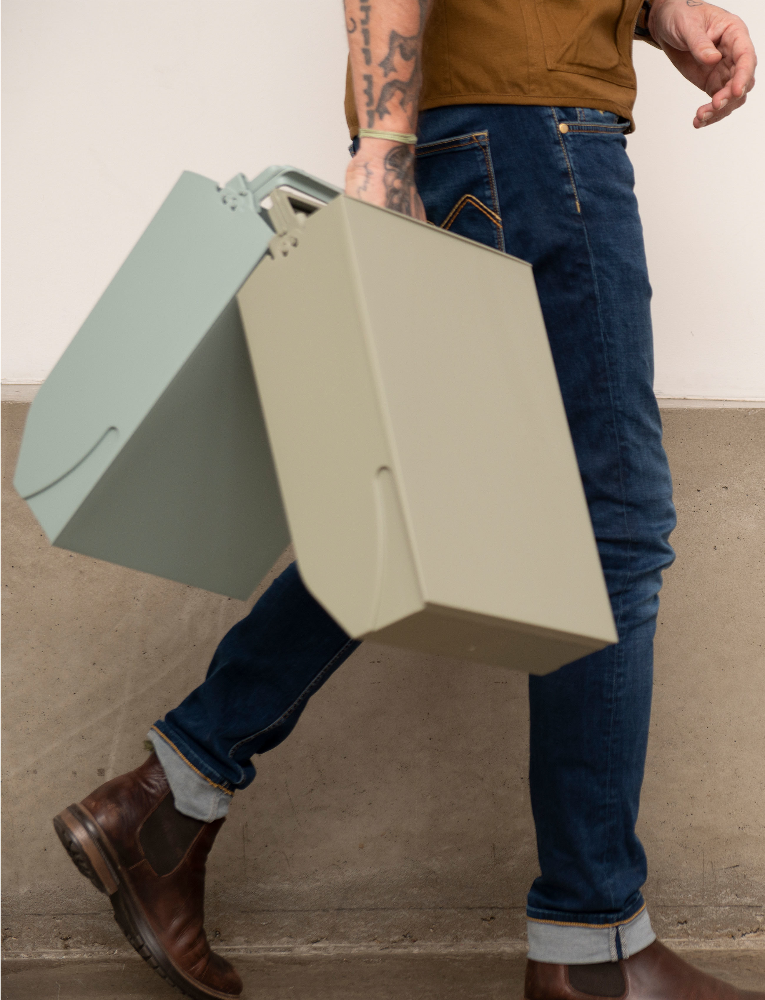 ReCollector - Garbage bin - paberi prügikastid - oak green - 4