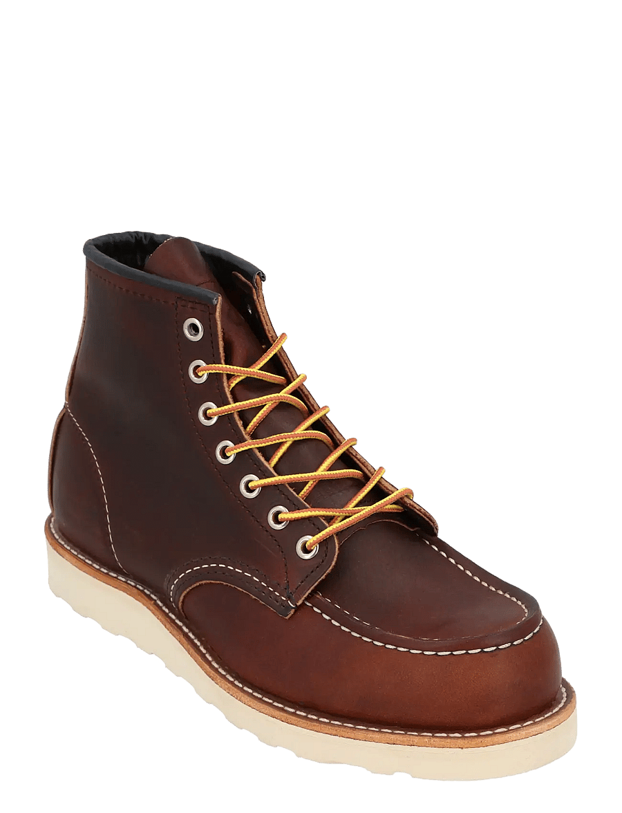 Red Wing - - 3428 Moc Toe Copper Rough Tough Boots - laced boots - brown - 0