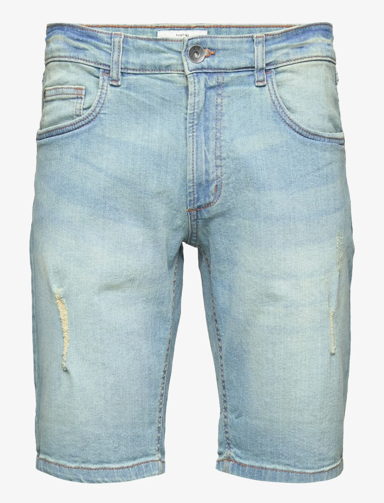 Redefined Rebel - Oslo Destroy Shorts - mažiausios kainos - skyway blue - 0