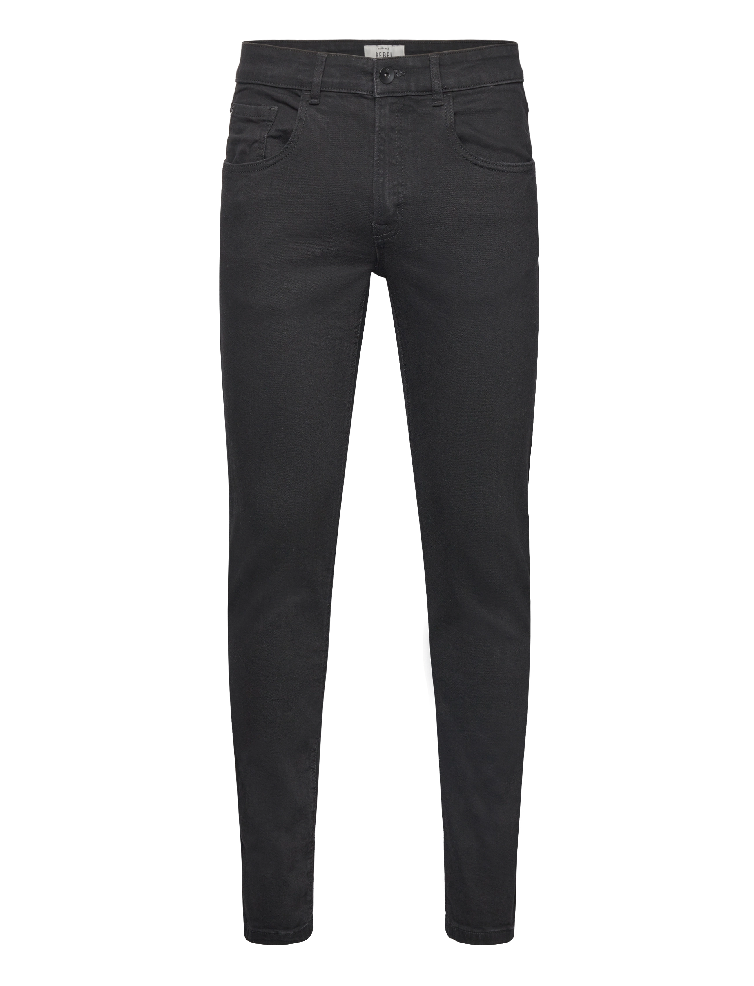 Redefined Rebel RRCopenhagen Jeans SLIM FIT - Riided - DEEP BLACK / black