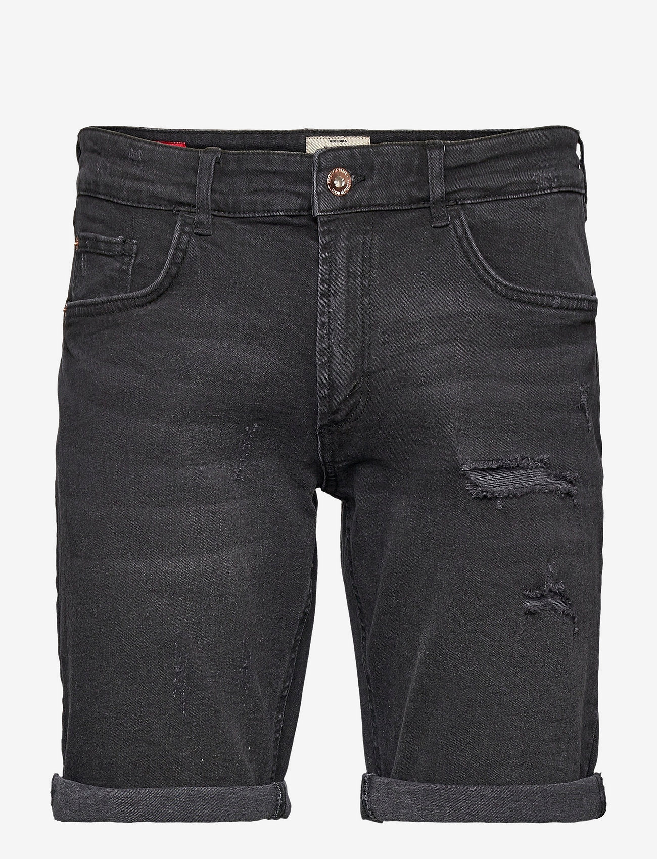 Redefined Rebel - RROslo Destroy Shorts - zemākās cenas - dust black - 0