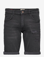 Redefined Rebel - RROslo Destroy Shorts - die niedrigsten preise - dust black - 0