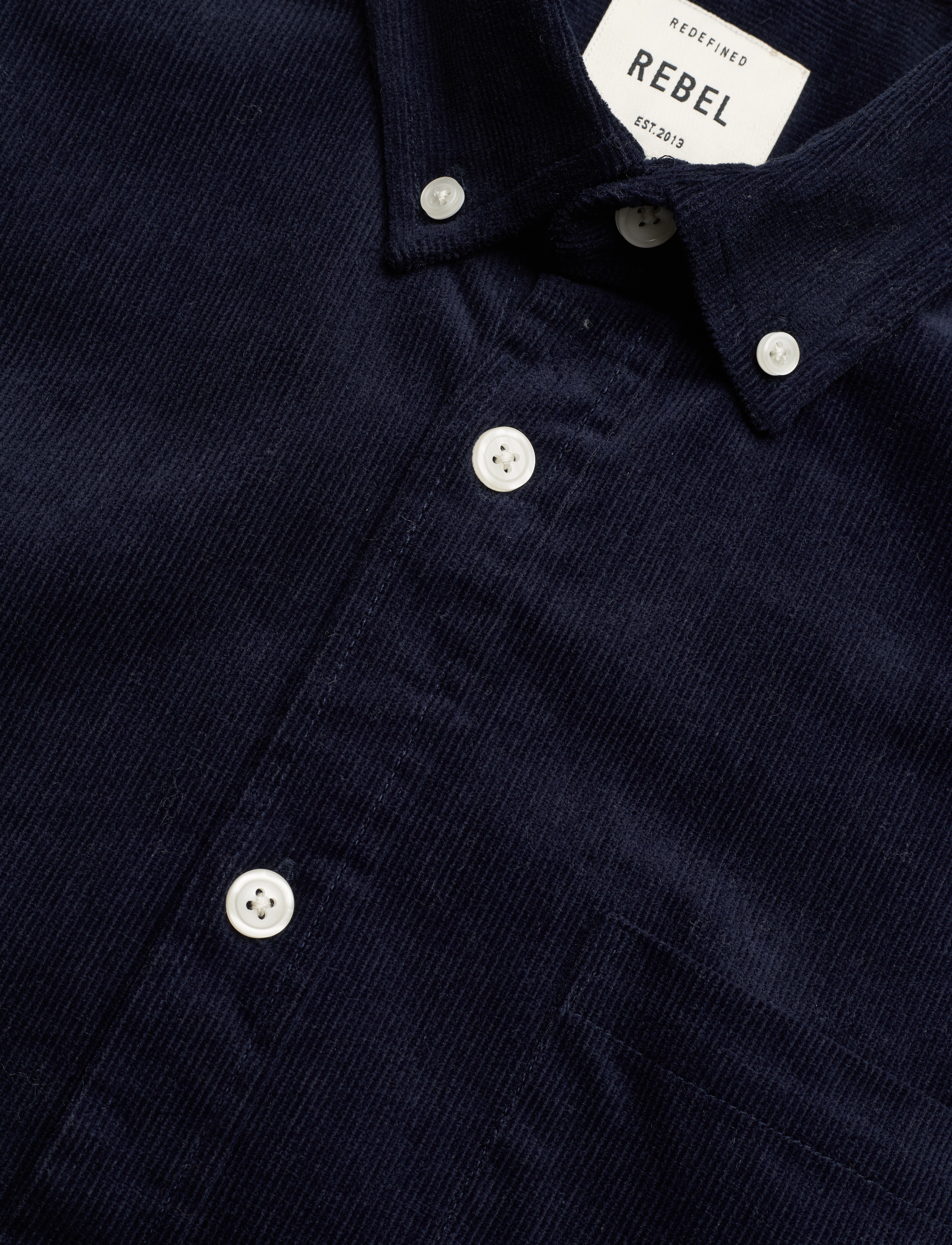 Redefined Rebel - RRPark Shirt Corduroy REGULAR FIT - navy blazer - 3