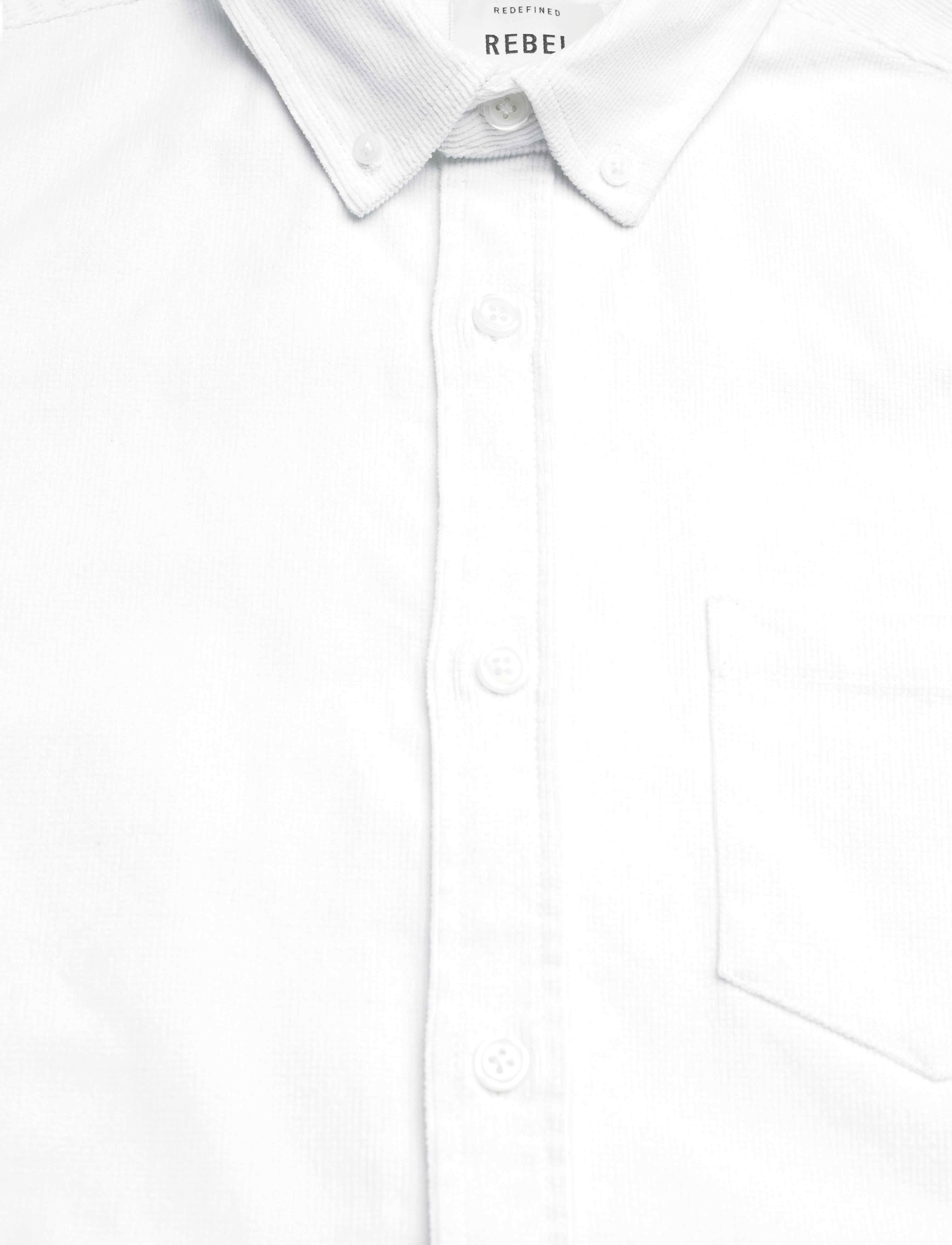 Redefined Rebel - RRPark Shirt Corduroy REGULAR FIT - laveste priser - white - 2