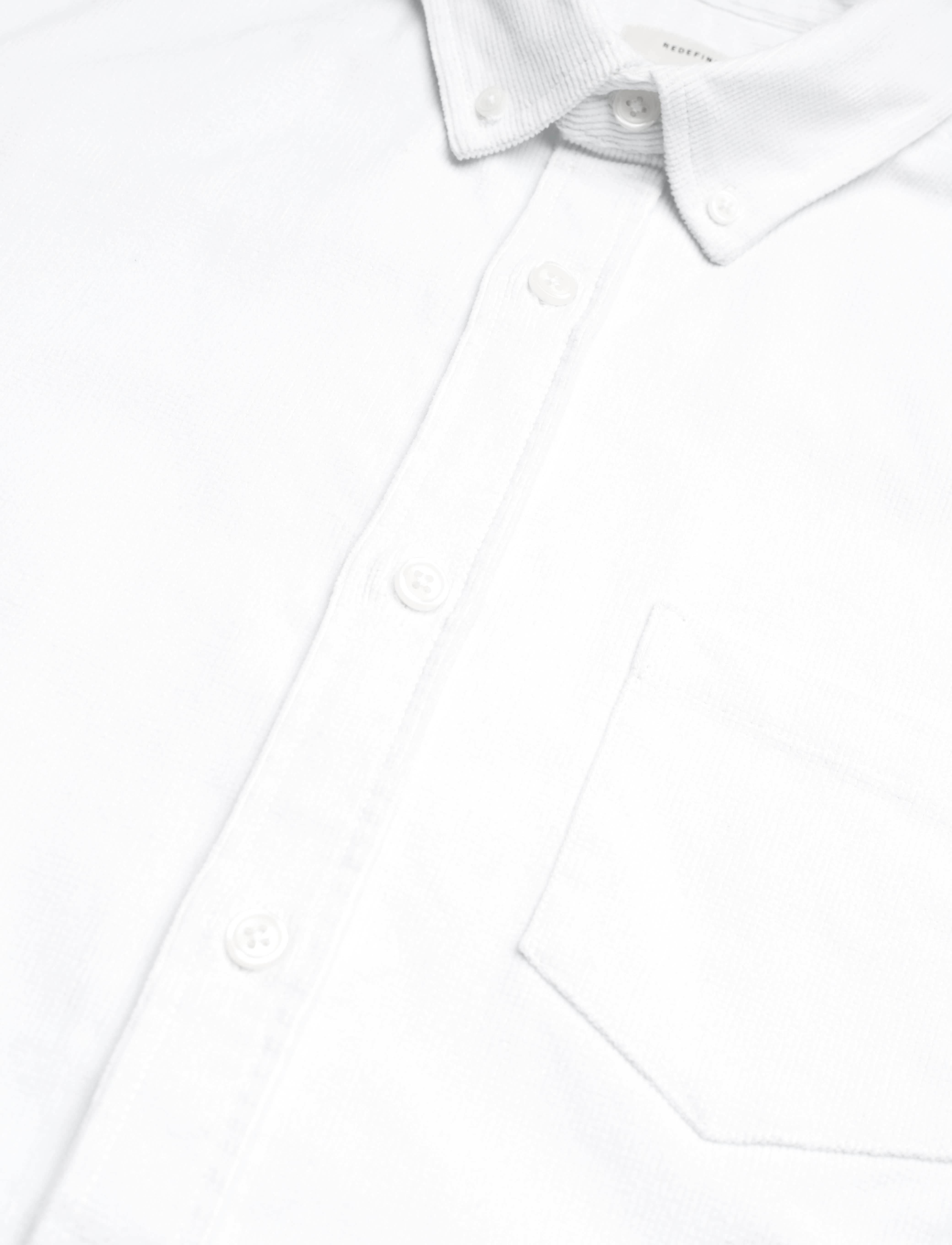 Redefined Rebel - RRPark Shirt Corduroy REGULAR FIT - laveste priser - white - 3