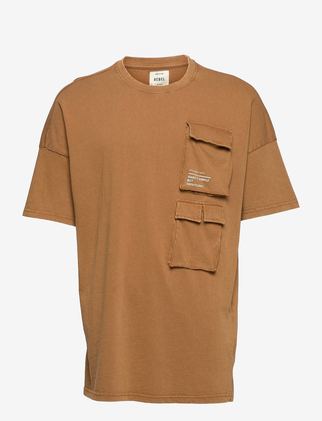 Redefined Rebel - RRMiller Tee - bone brown - 0