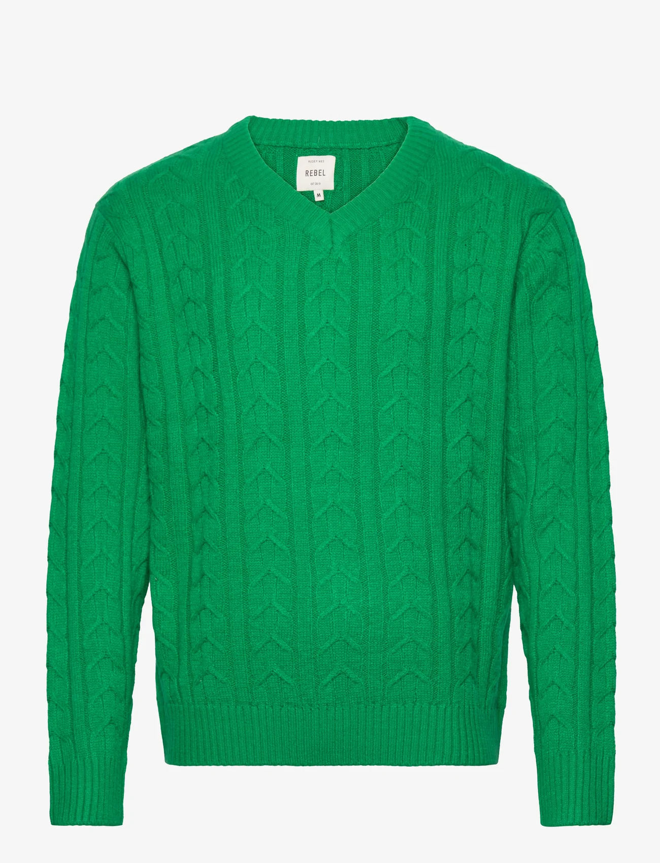Redefined Rebel - RRPaul Knit - stickade basplagg - jolly green - 0