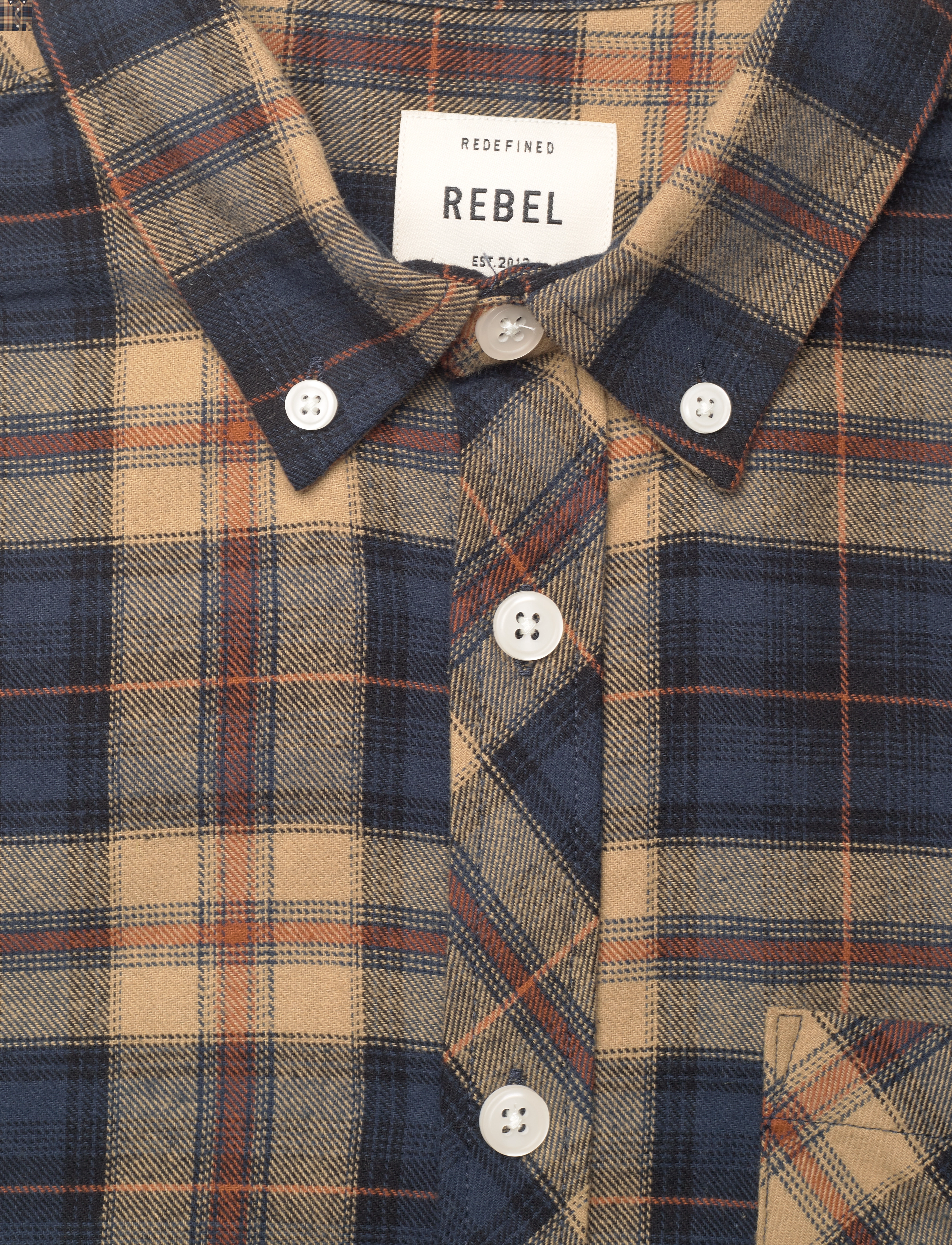 Redefined Rebel - RRStephen Shirt - autumn check - 2