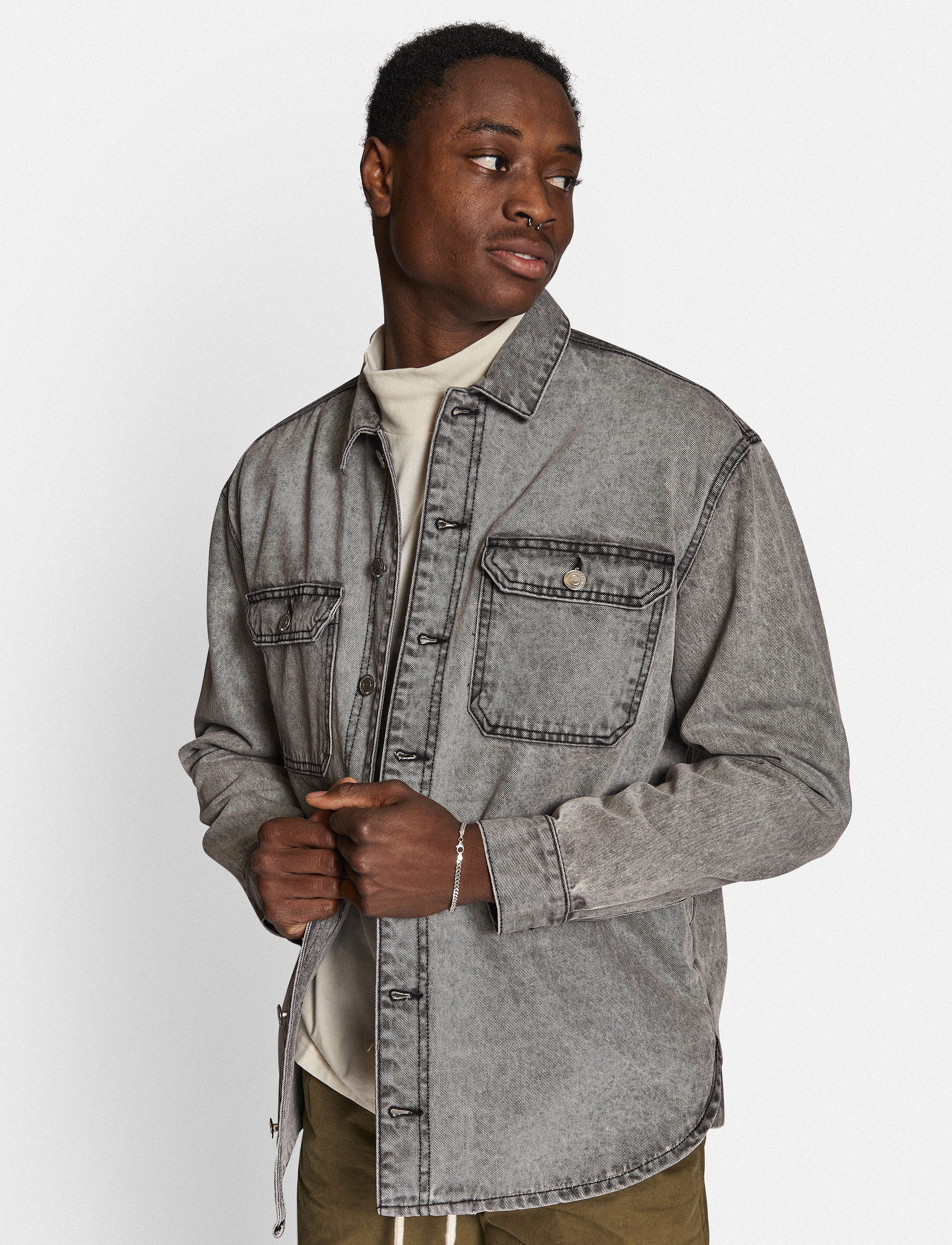Redefined Rebel - RRNixon Shirt - light grey - 2