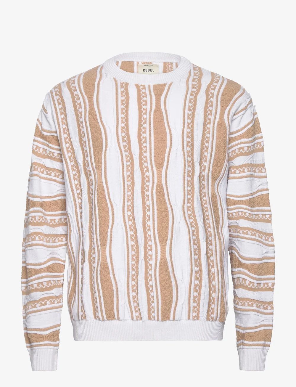 Redefined Rebel - RRTeton Knit REGULAR FIT - ronde hals - pristine - 0