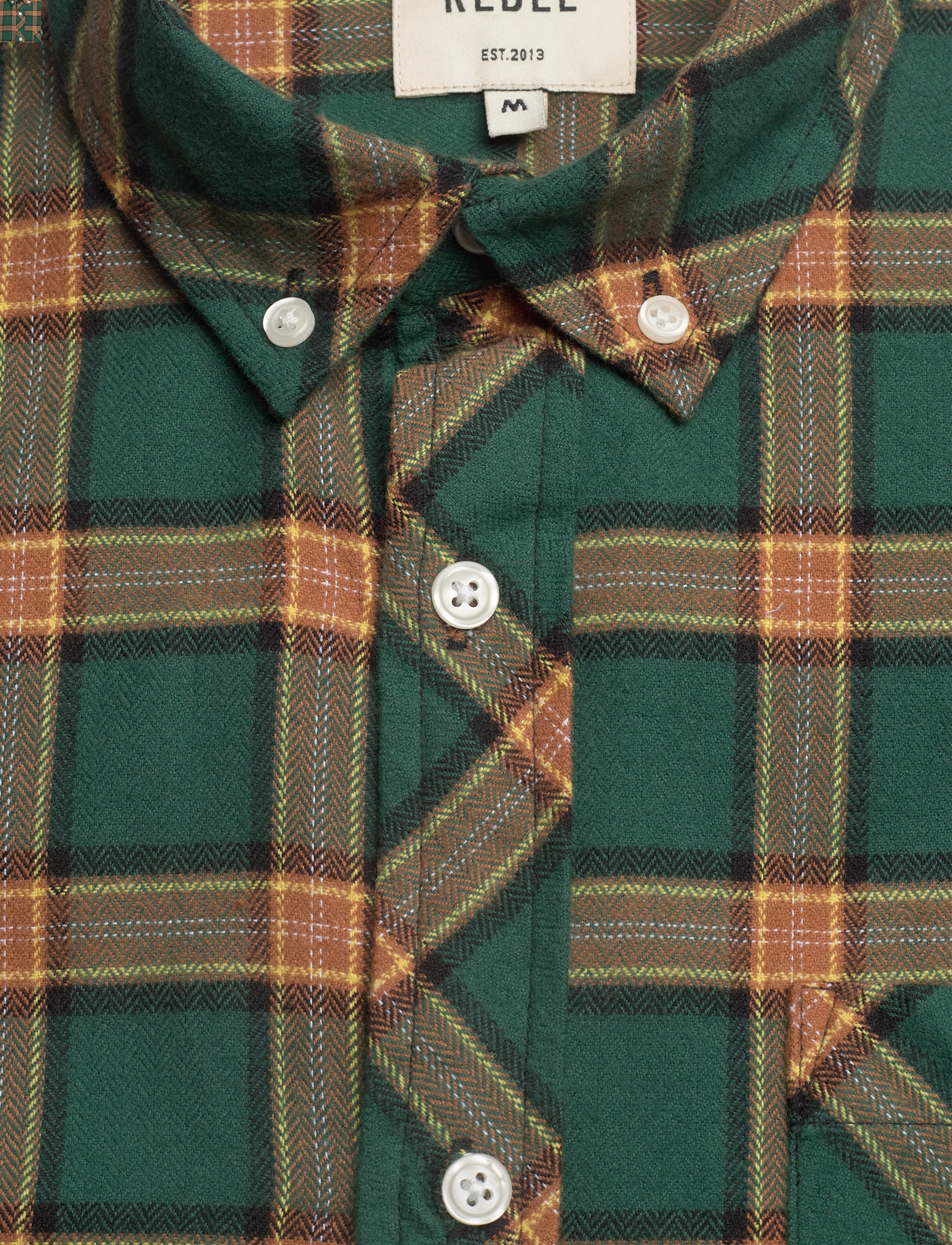 Redefined Rebel - RRPLHouston Shirt - green check - 2