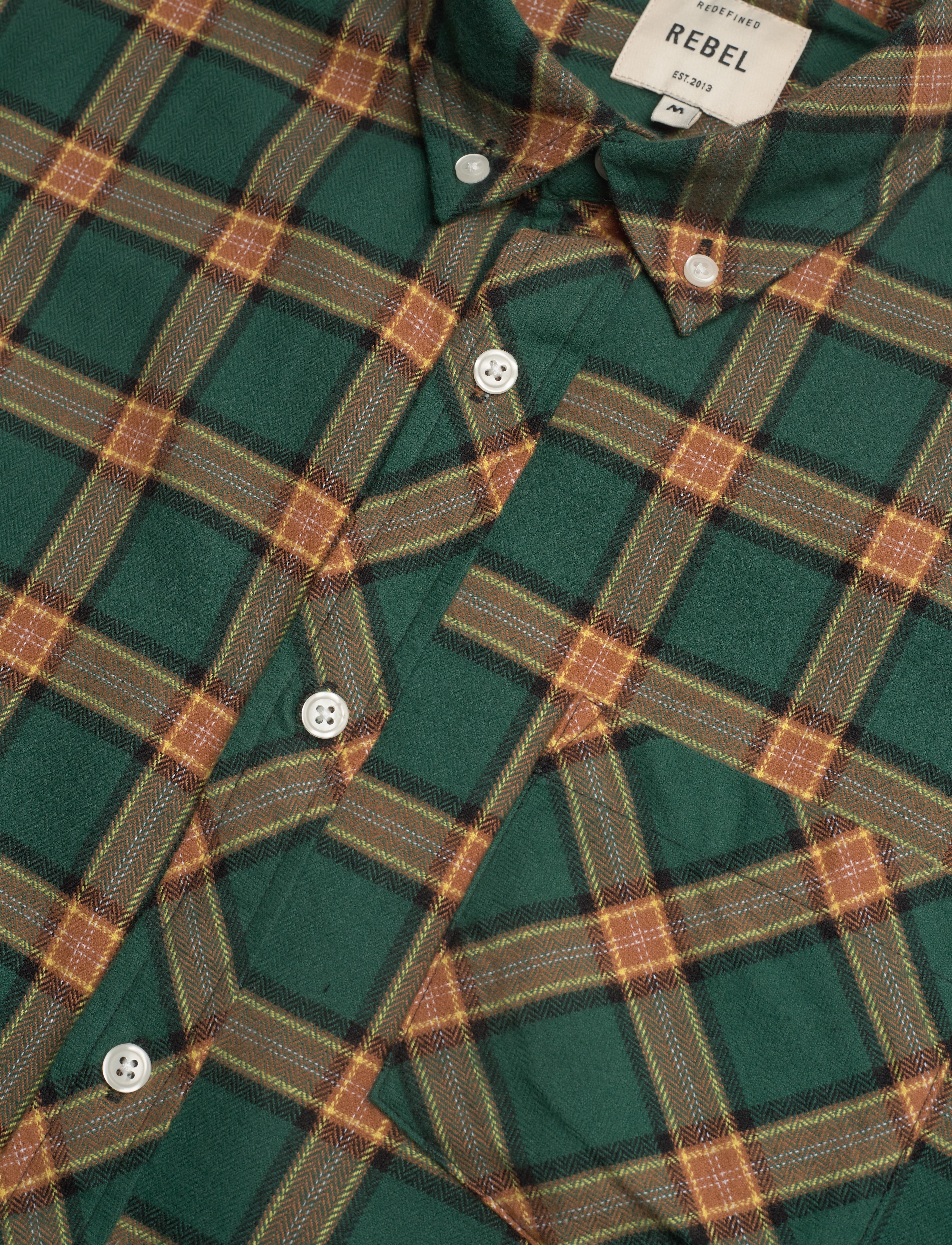 Redefined Rebel - RRPLHouston Shirt - green check - 3