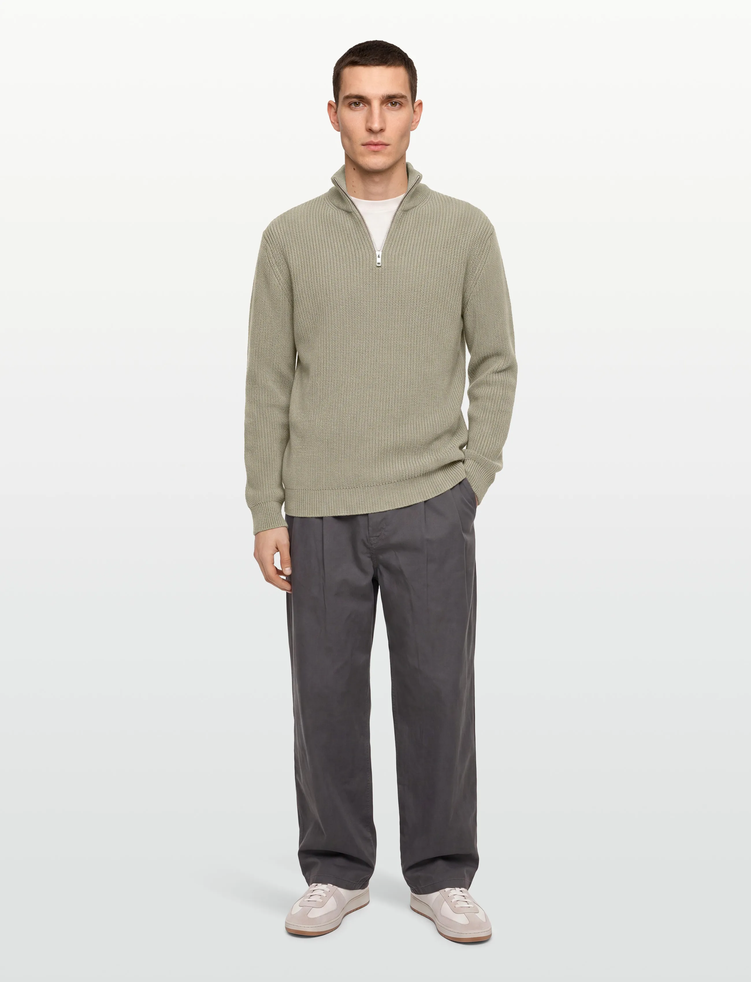 Redefined Rebel - RRCole Knit REGULAR FIT - vintage khaki - 0