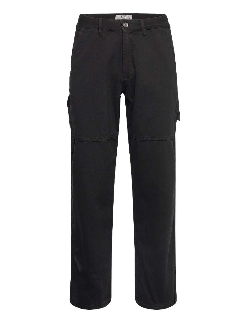 Redefined Rebel - RRWorker Pants COMFORT FIT - cargobyxor - black - 0