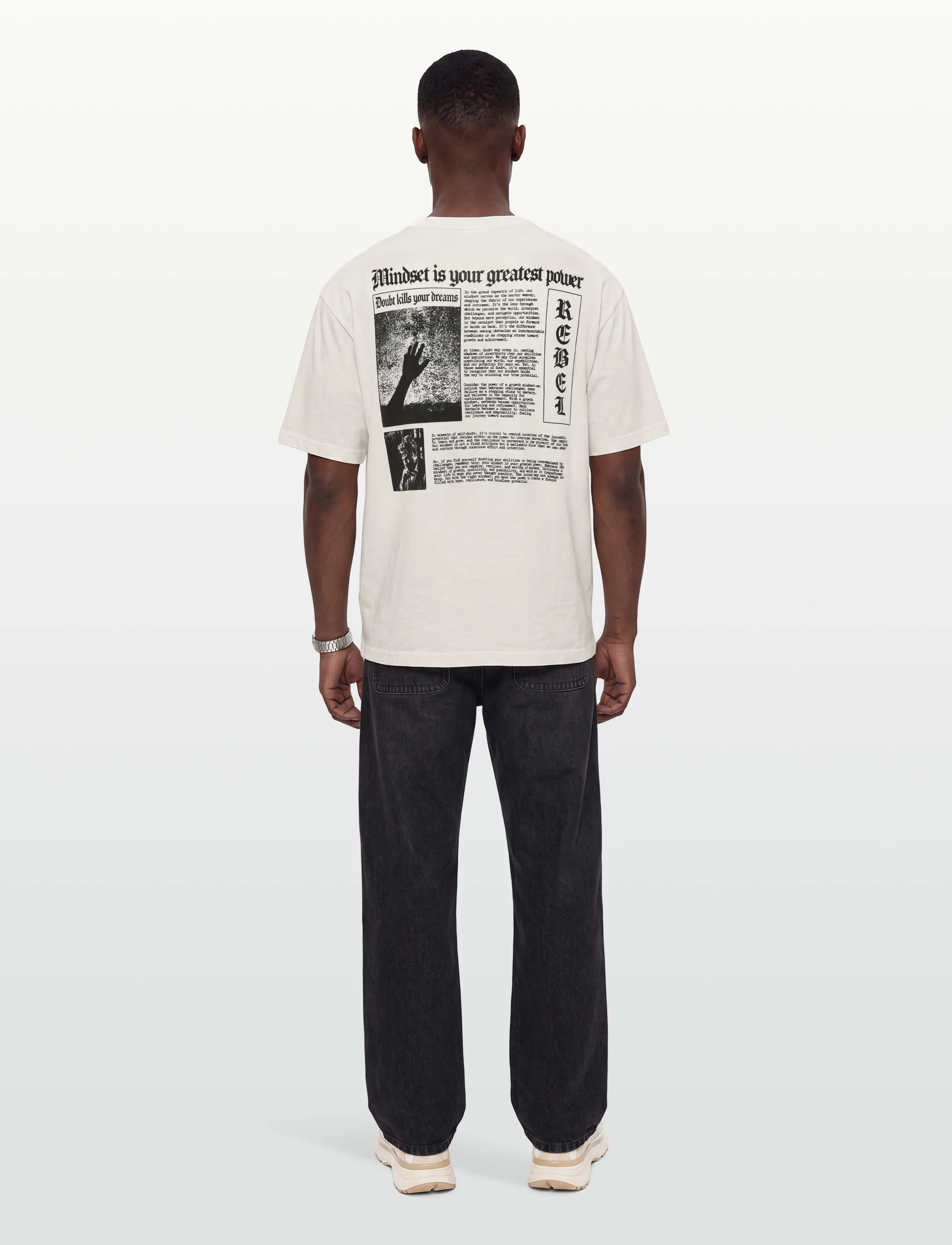 Redefined Rebel - RRArchive Tee OVERSIZED FIT - madalaimad hinnad - snow white - 4