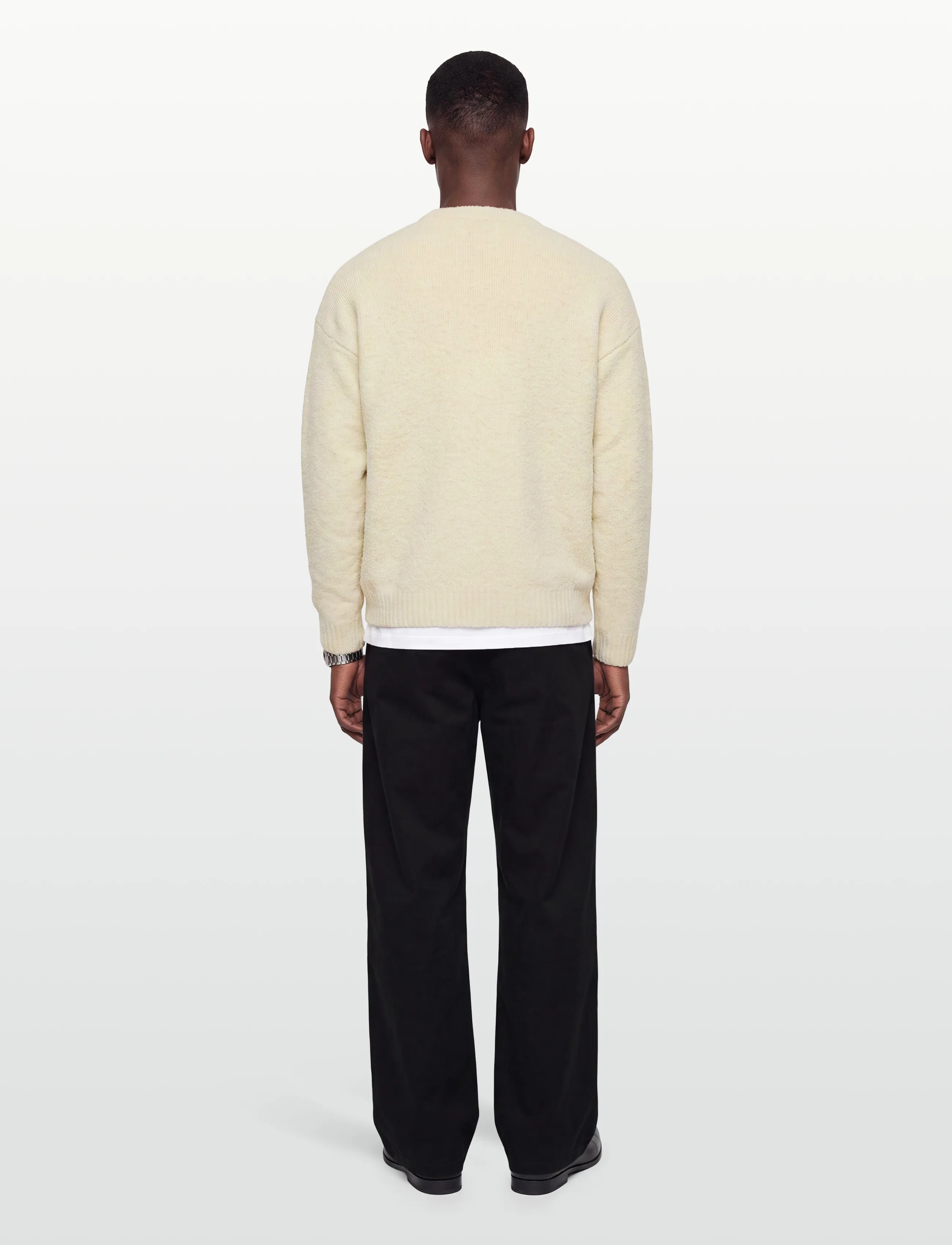 Redefined Rebel - RRMemphis Knit BOXY FIT - knitted round necks - ecru - 4