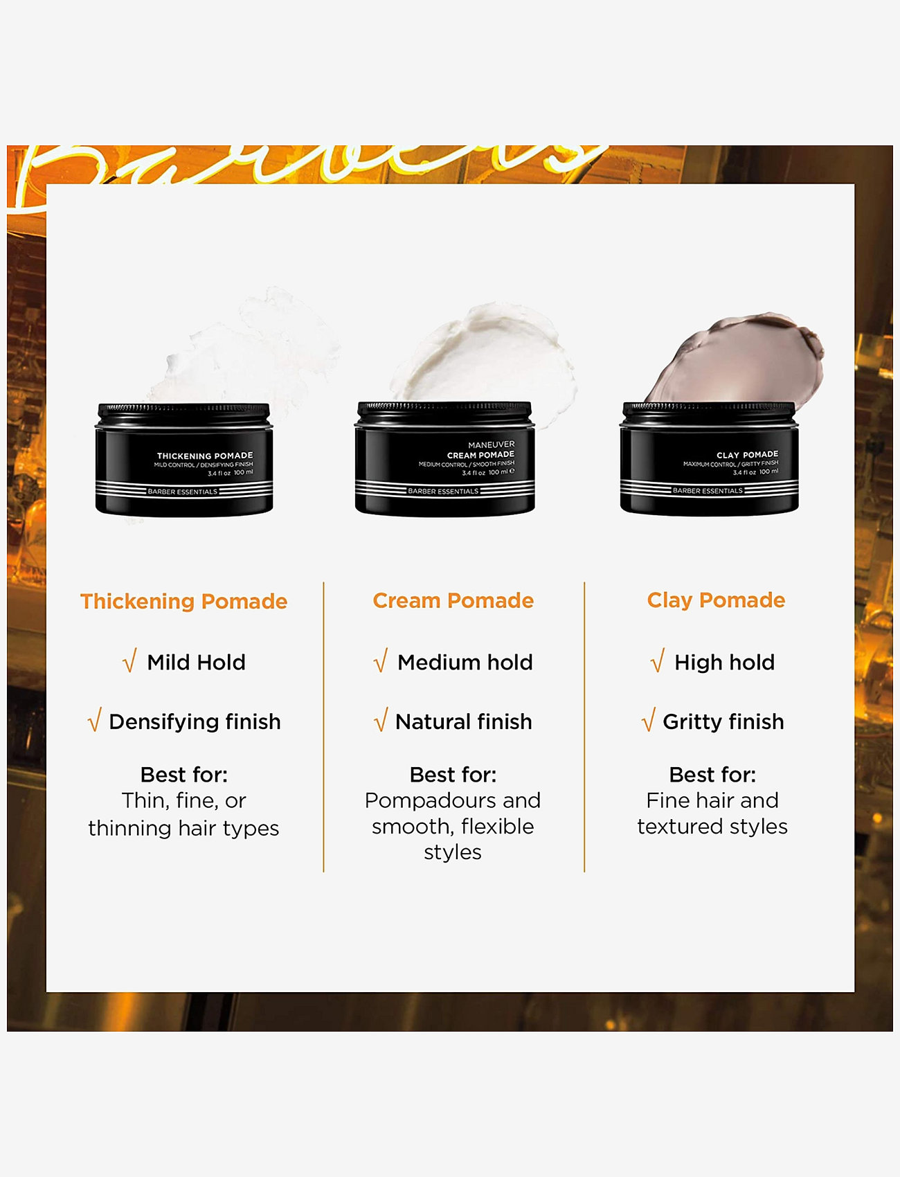 Redken - Redken Brews Clay Pomade 100 ml - pomade - clear - 4