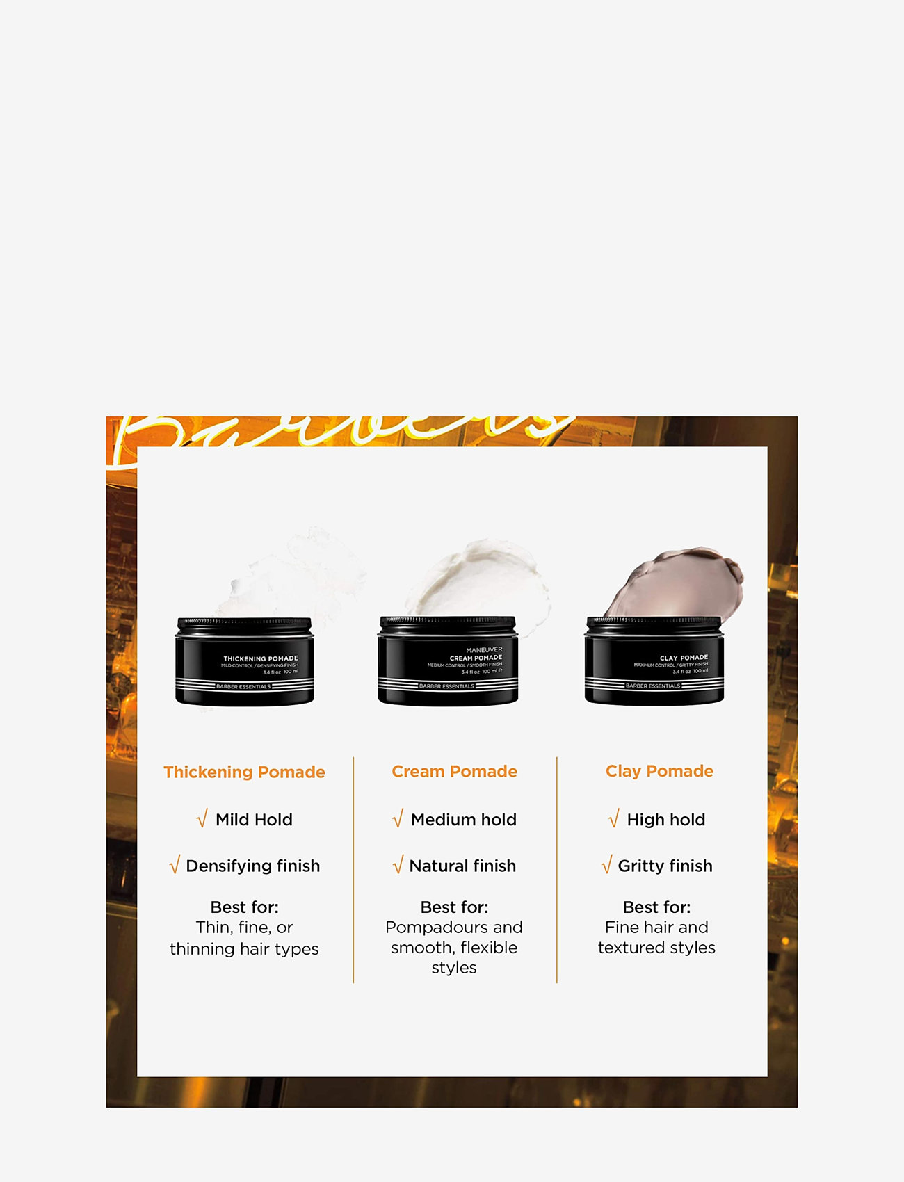 Redken - Redken Brews Maneuver Cream Pomade 100ml - pomade - clear - 3