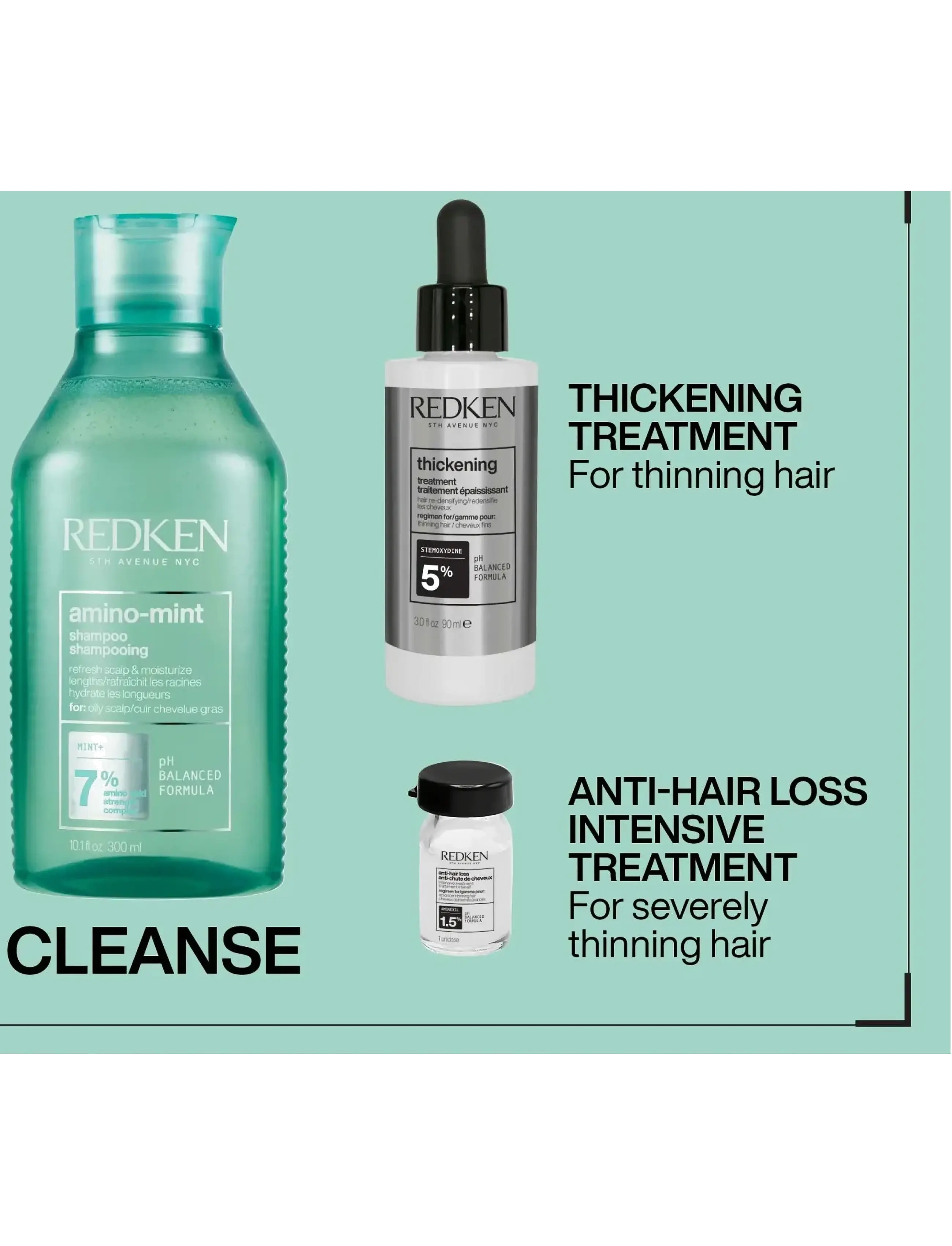 Redken - Redken Cerafill Retaliate Stemoxydine 5% 90 ml - hårkur - clear - 4