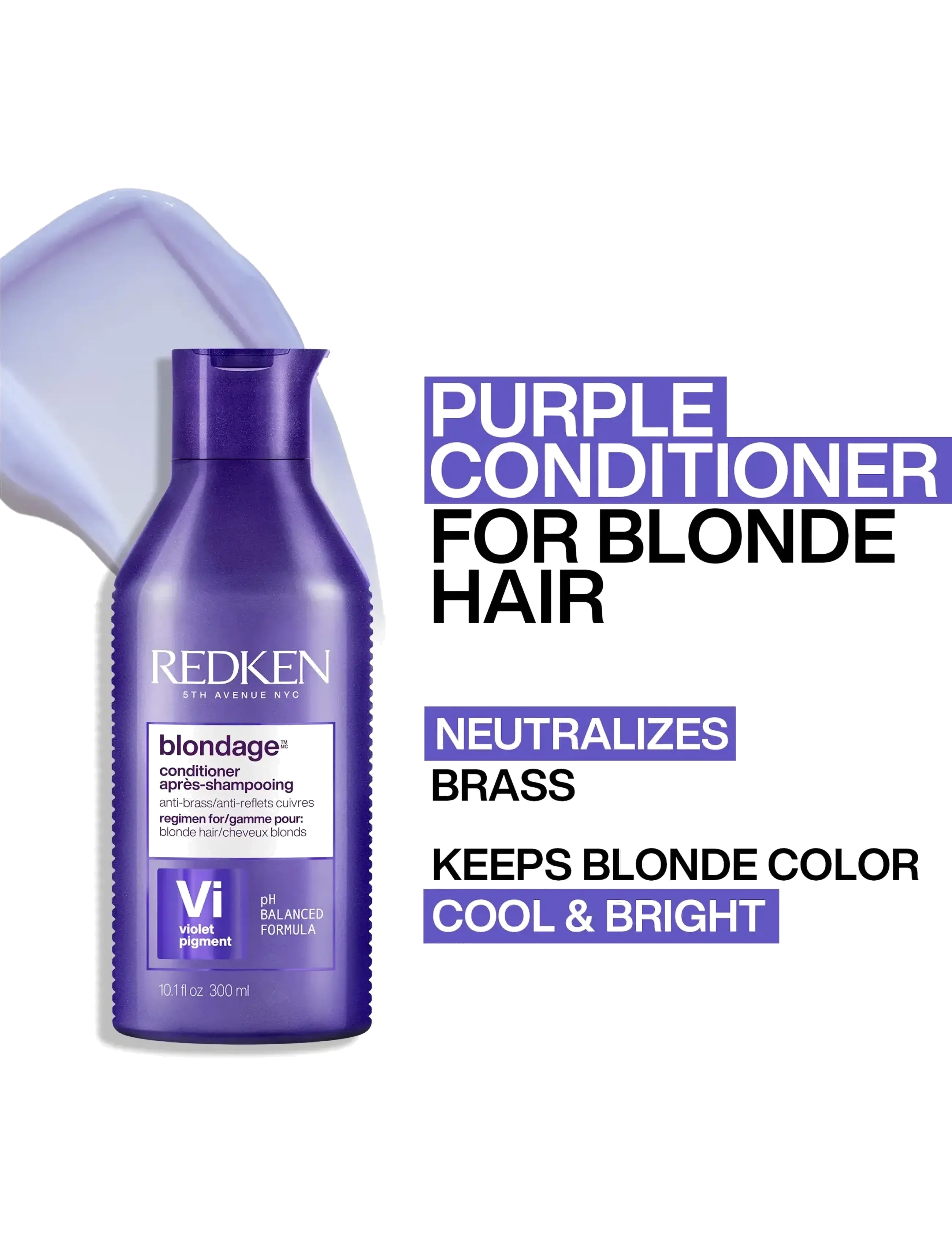 Redken - Redken Color Extend Blondage Conditioner 300 ml - silverbalsam - clear - 3