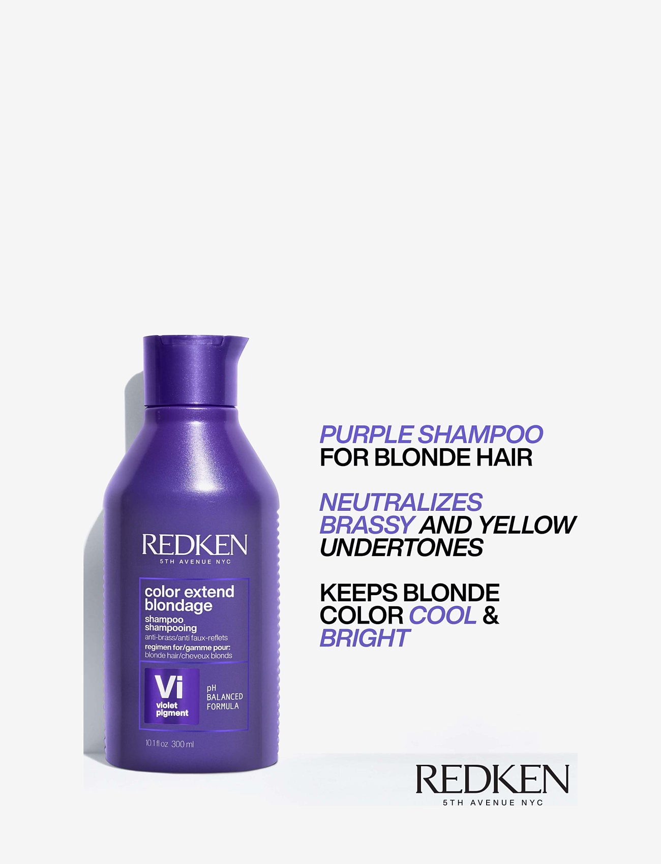Redken - Redken Color Extend Blondage Shampoo 300ml - silvershampoo - clear - 3