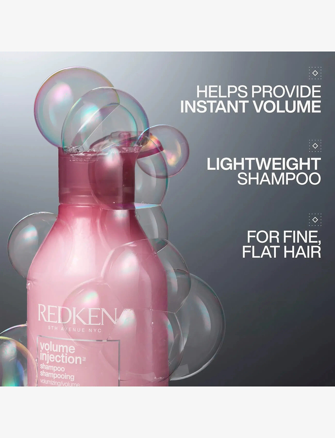 Redken - Redken Volume Injection Shampoo 300 ml - laveste priser - clear - 1