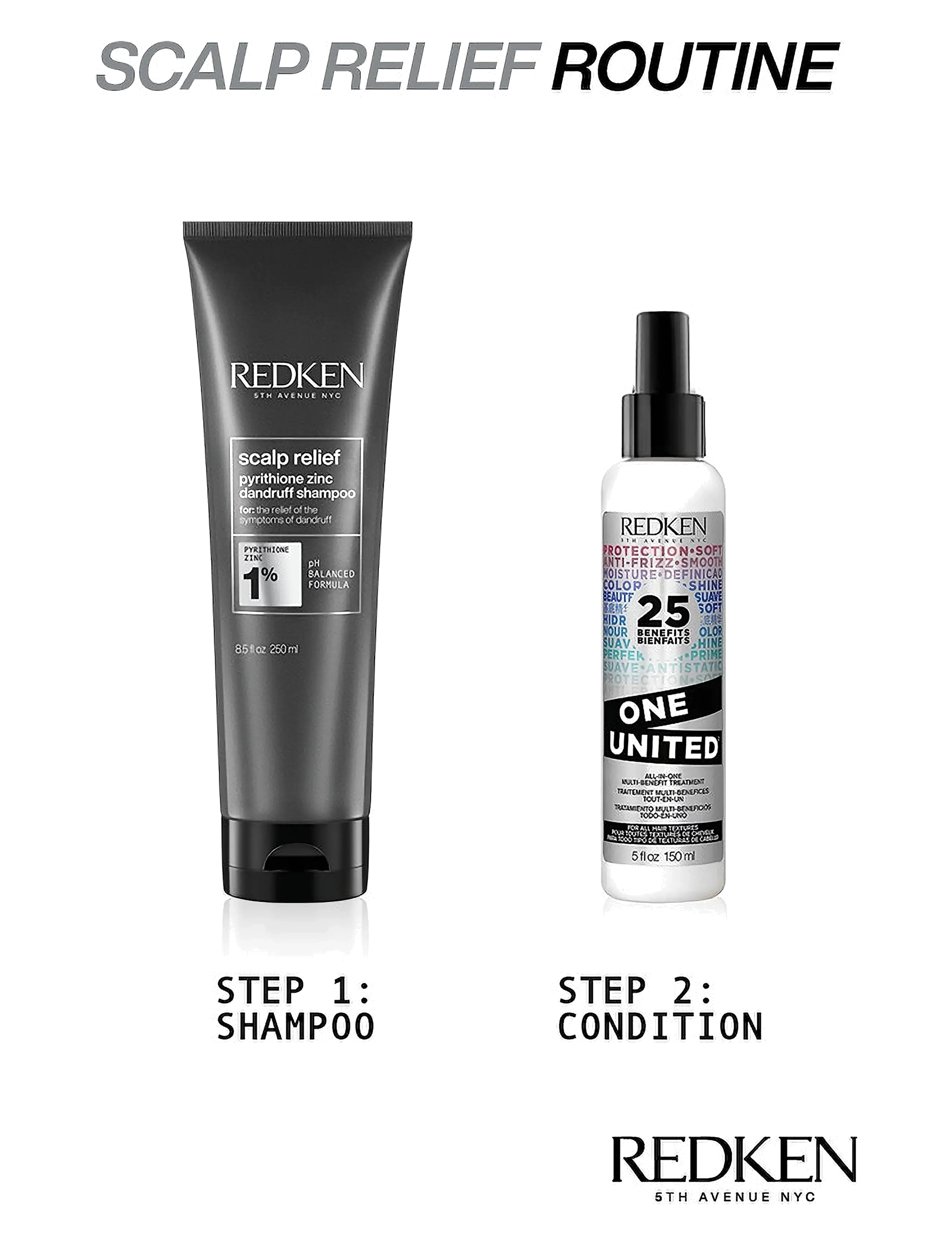 Redken - Redken Scalp Relief Dandruff Control Shampoo 250 ml - hårpleje - clear - 2