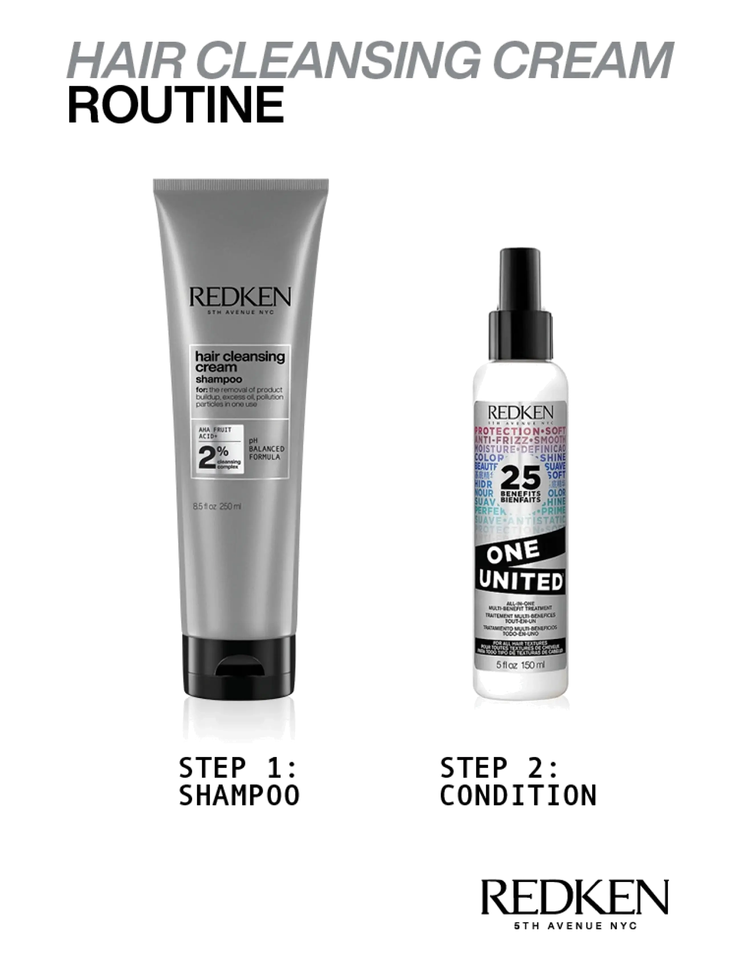 Redken - Redken Hair Cleansing Cream Shampoo 250 ml - shampoo - clear - 5