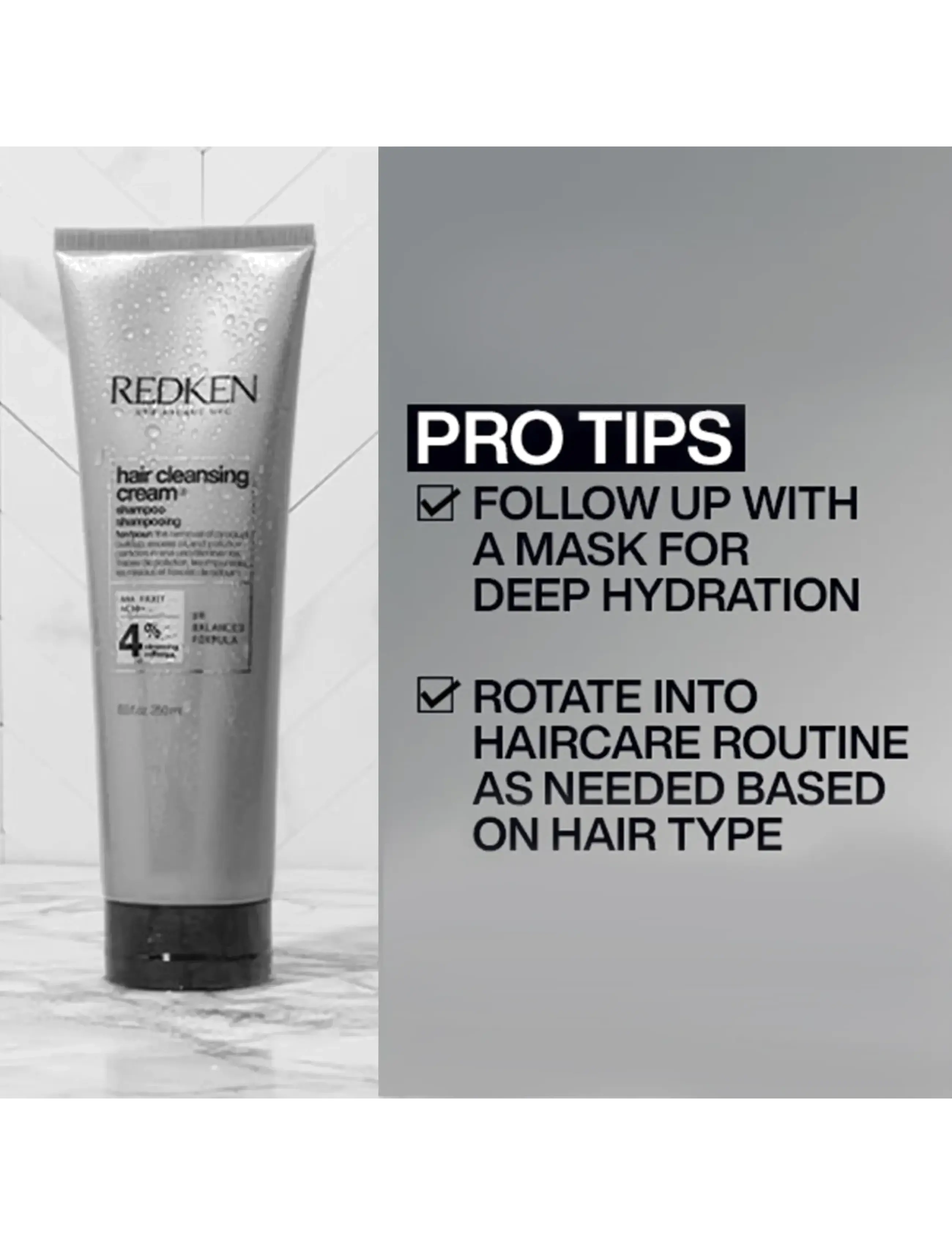 Redken - Redken Hair Cleansing Cream Shampoo 250ml - sjampó - clear - 5
