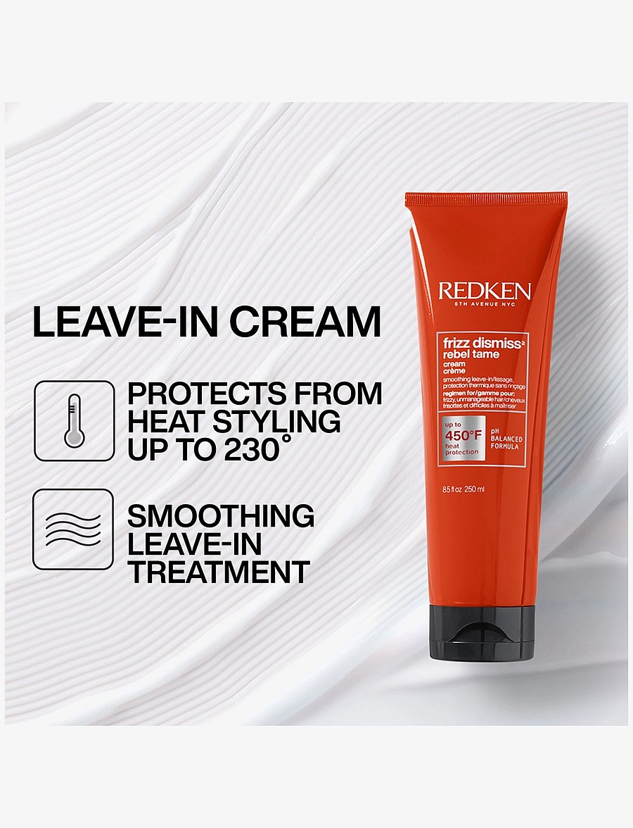 Redken - Redken Frizz Dismiss Rebel Tame Heat Protective Leave-In Cream 250 ml - balsam - clear - 1