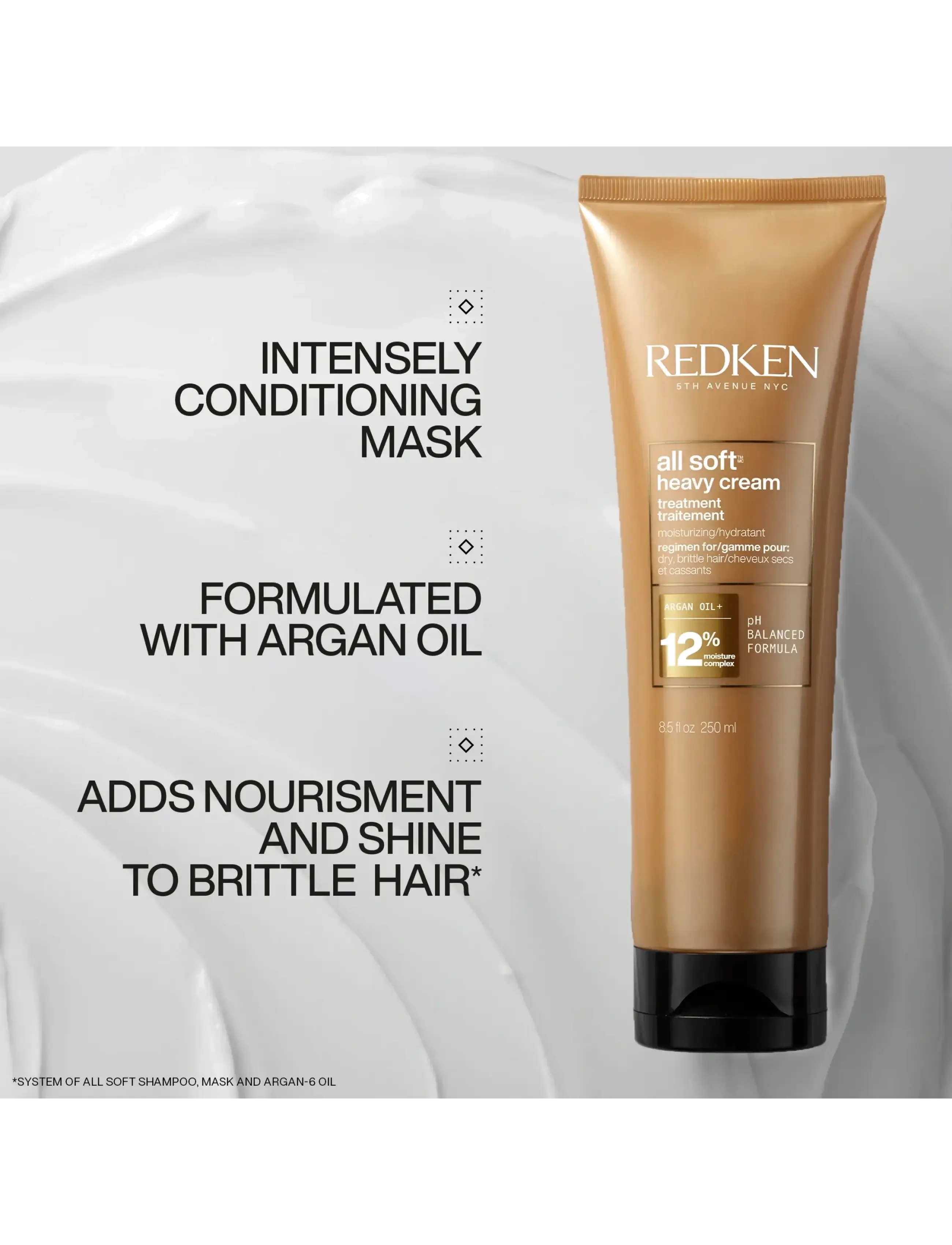 Redken - Redken All Soft Heavy Cream Treatment Mask 250 ml - mellom 500-1000 kr - clear - 1