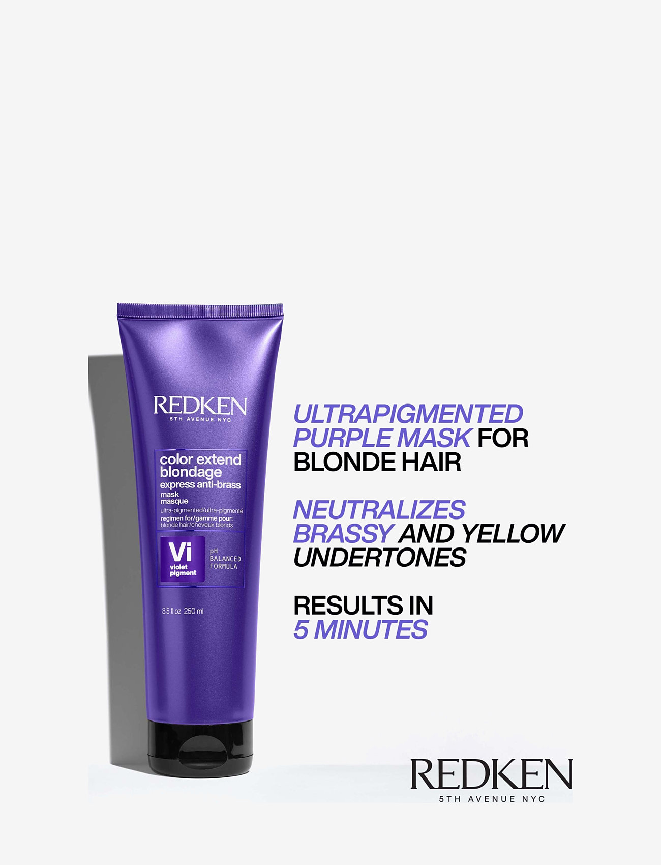 Redken - Redken Color Extend Blondage Express Anti-Brass Mask 250ml - hármaskar - clear - 2