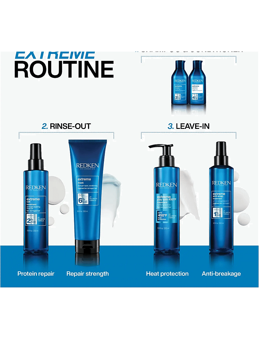 Redken - Redken Extreme Strength Repair Mask 250 ml - hårinpackning - clear - 4