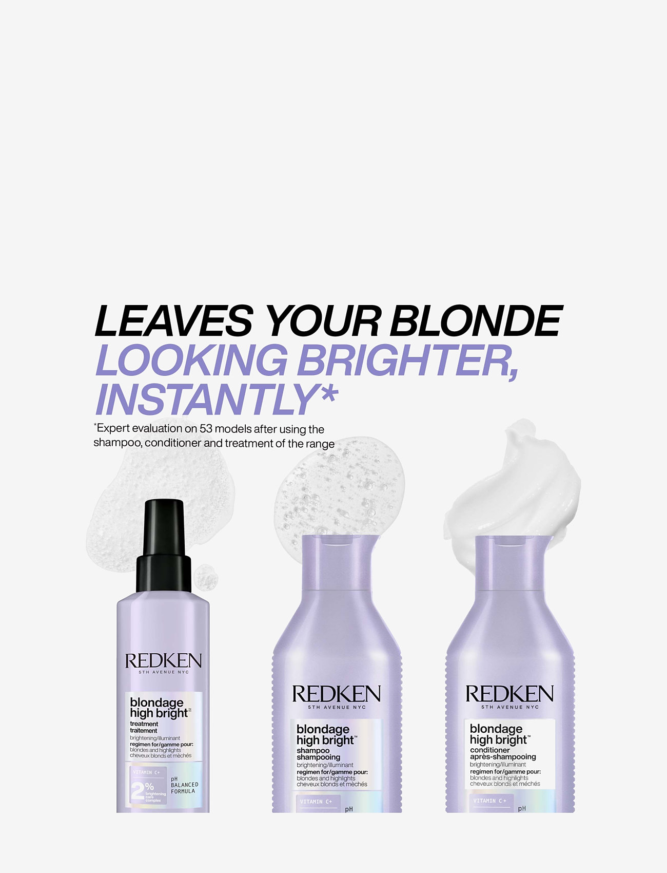 Redken - Redken Blondage High Bright Shampoo 300ml - shampoo - no colour - 2