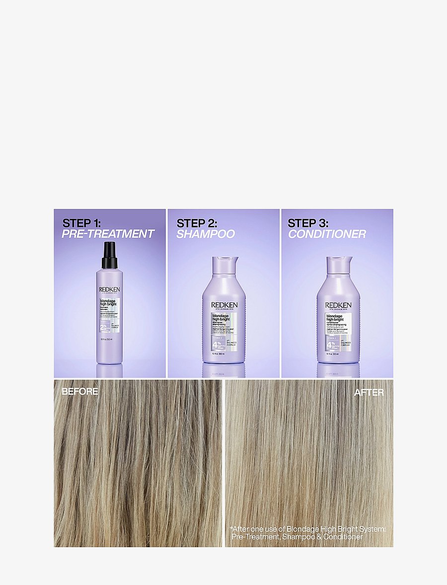 Redken - Redken Blondage High Bright Shampoo 300 ml - shampoo - no colour - 4