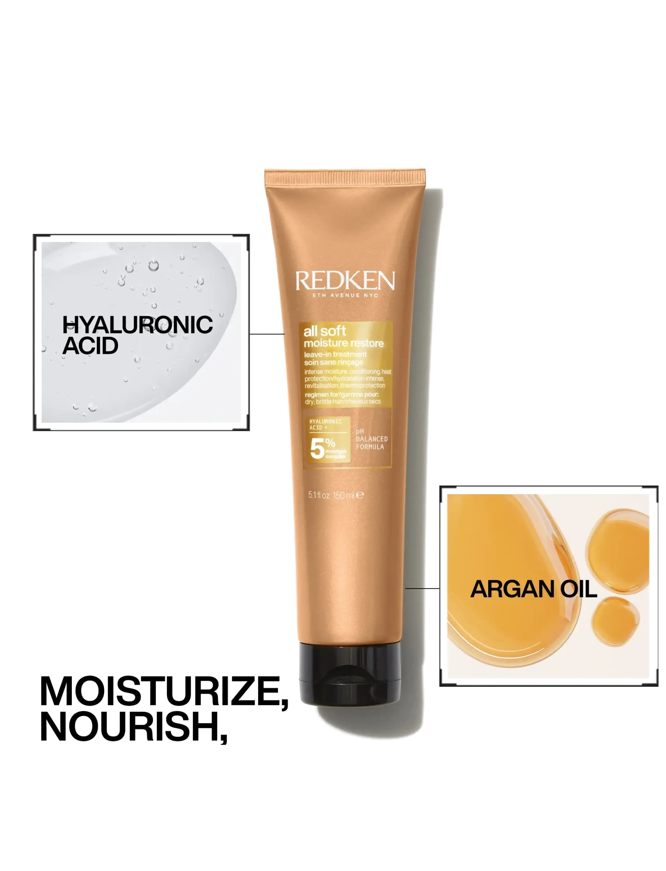 Redken - Redken All Soft Moisture Restore Leave-in 150 ml - behandling - no colour - 4