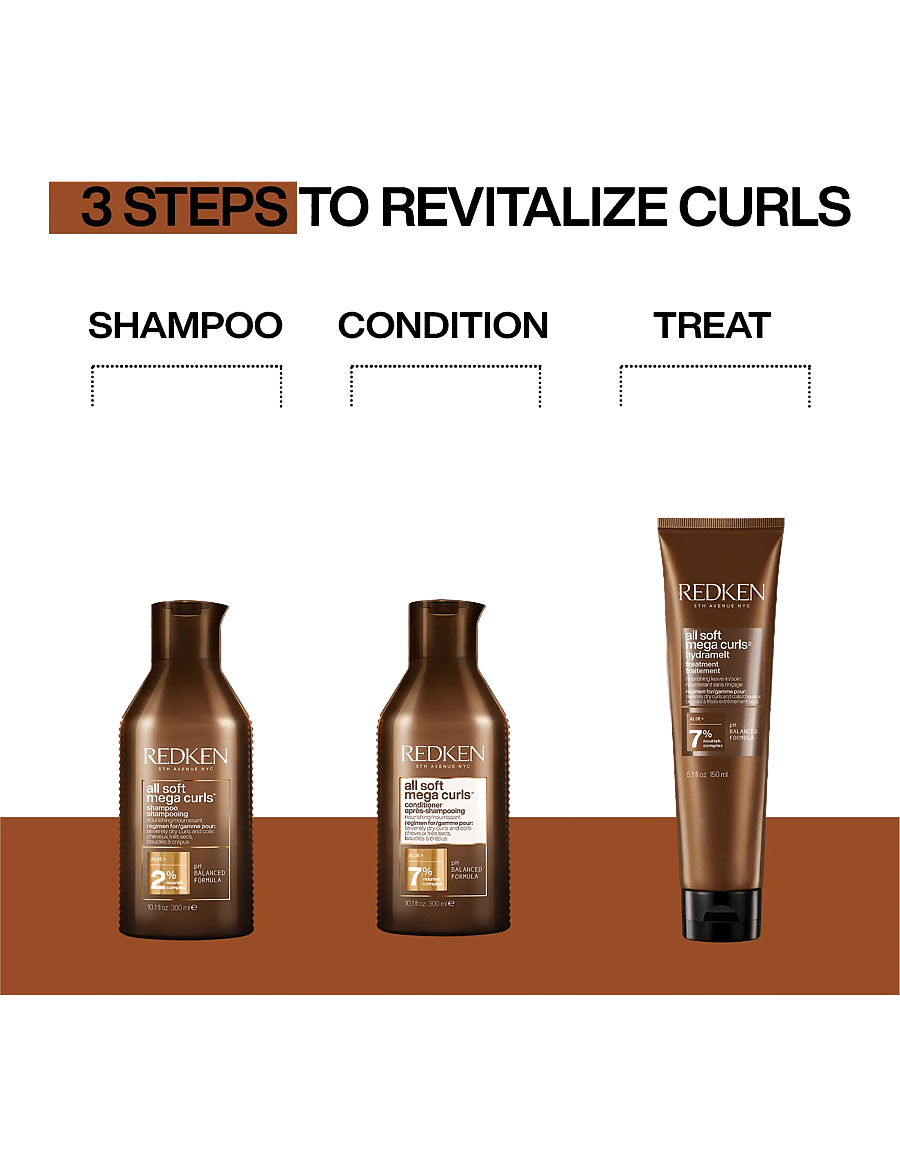 Redken - Redken All Soft Mega Curls Shampoo 300 ml - shampoo - no colour - 5