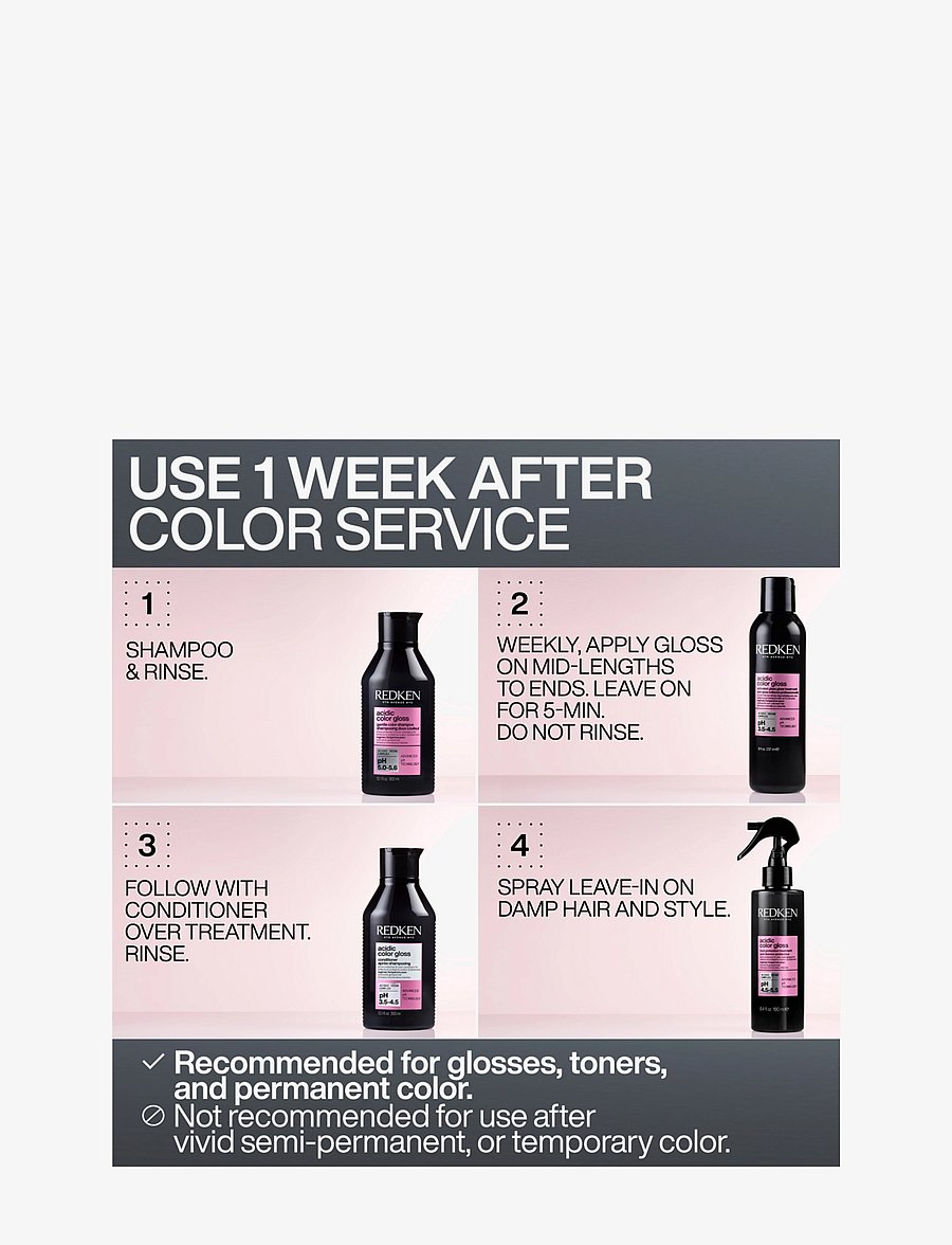 Redken - Redken Acidic Color Gloss Shampoo 300 ml - no color - 5