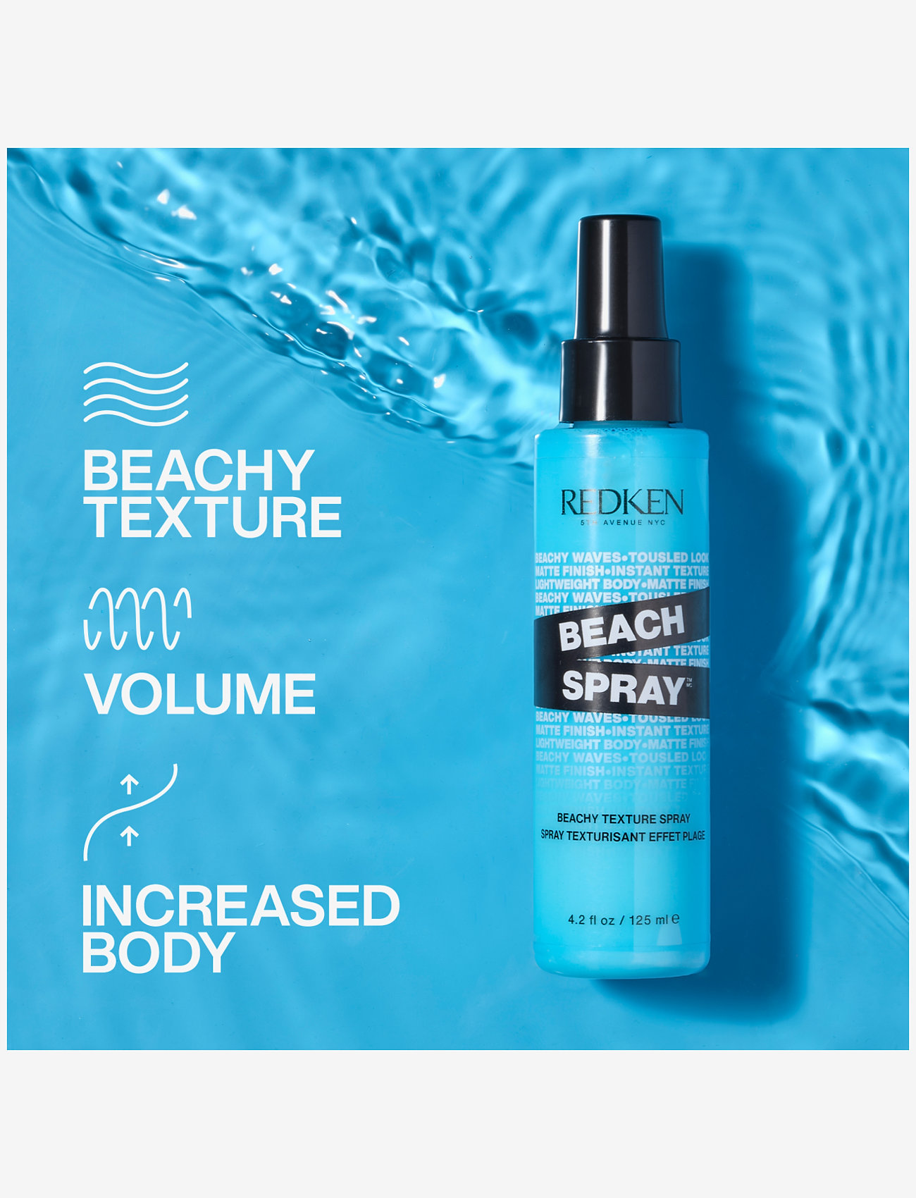 Redken - Beach Spray - saltvattenspray - clear - 3