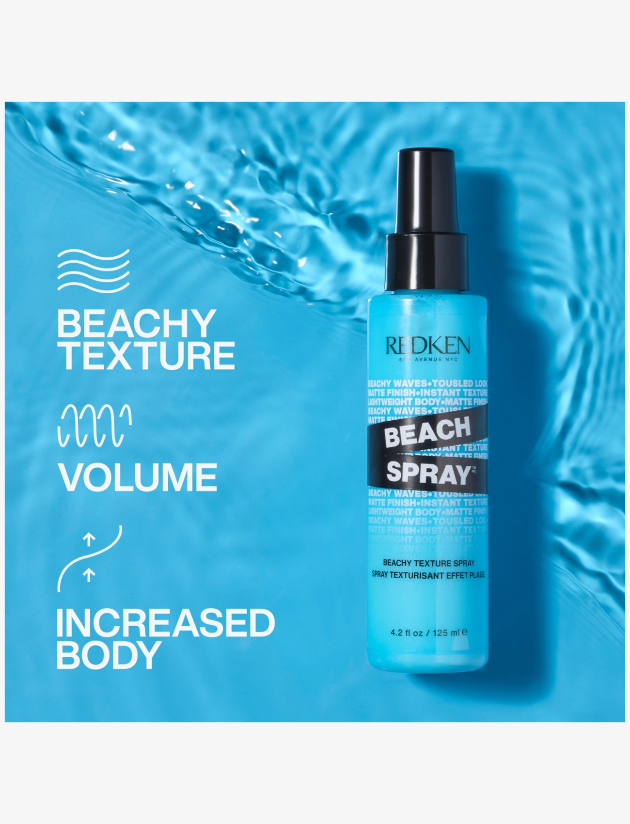 Redken - Beach Spray - sommerens hårprodukter - clear - 3