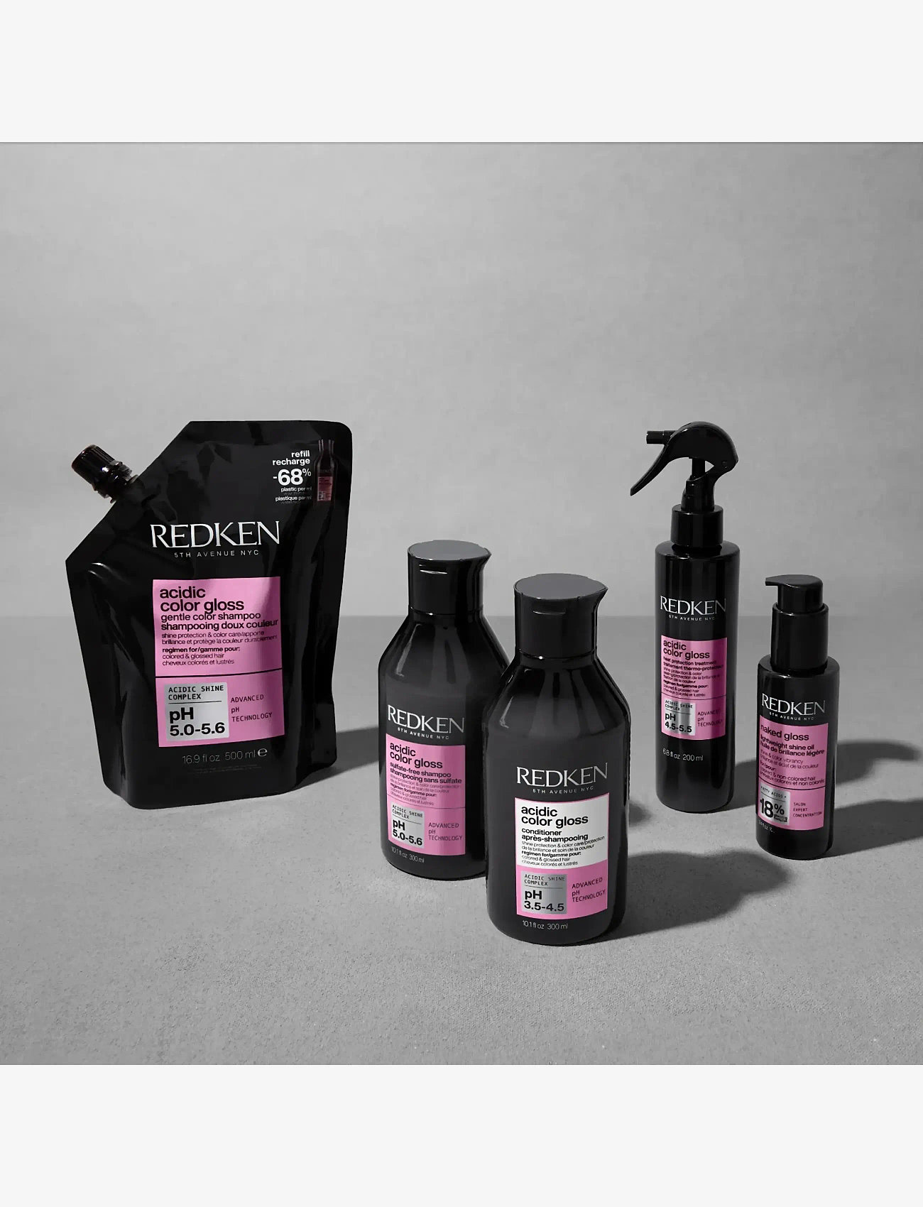 Redken - Redken Acidic Color Gloss Shampoo 500ml - shampoo - clear - 5