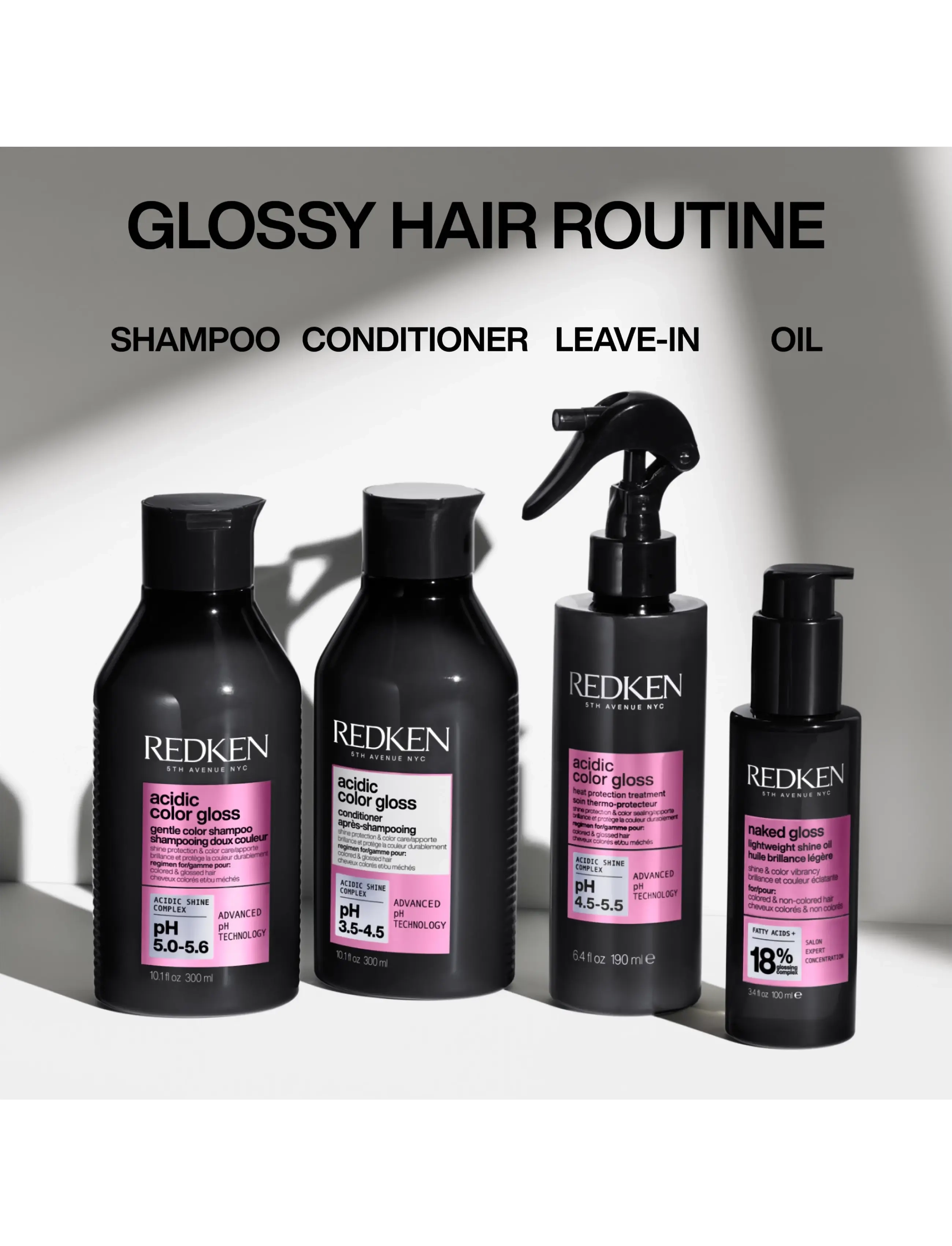 Redken - Redken Acidic Color Gloss Shampoo 500 ml - sjampó - clear - 5