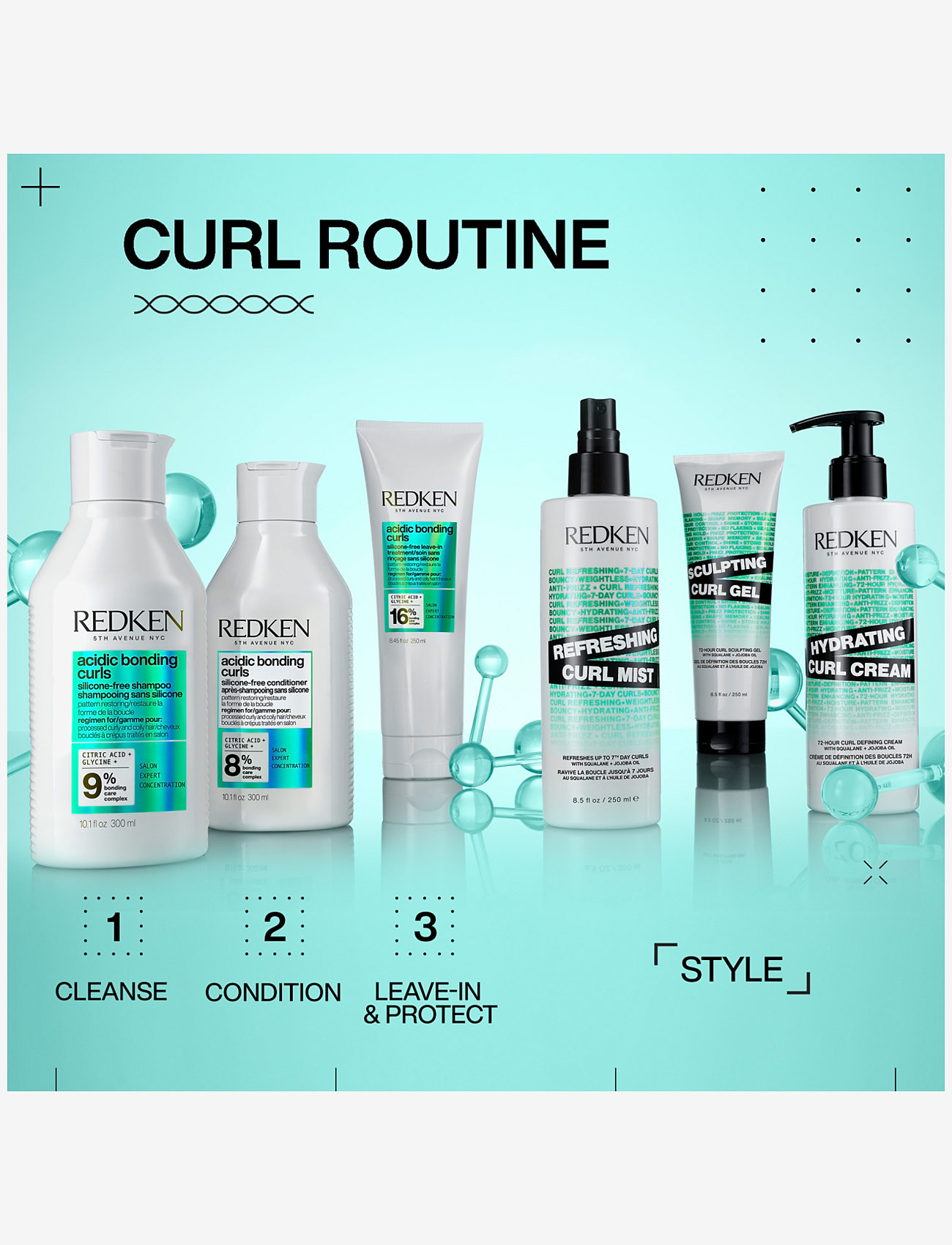 Redken - Redken Acidic Bonding Curls Conditioner 300ml - conditioner - no color - 5