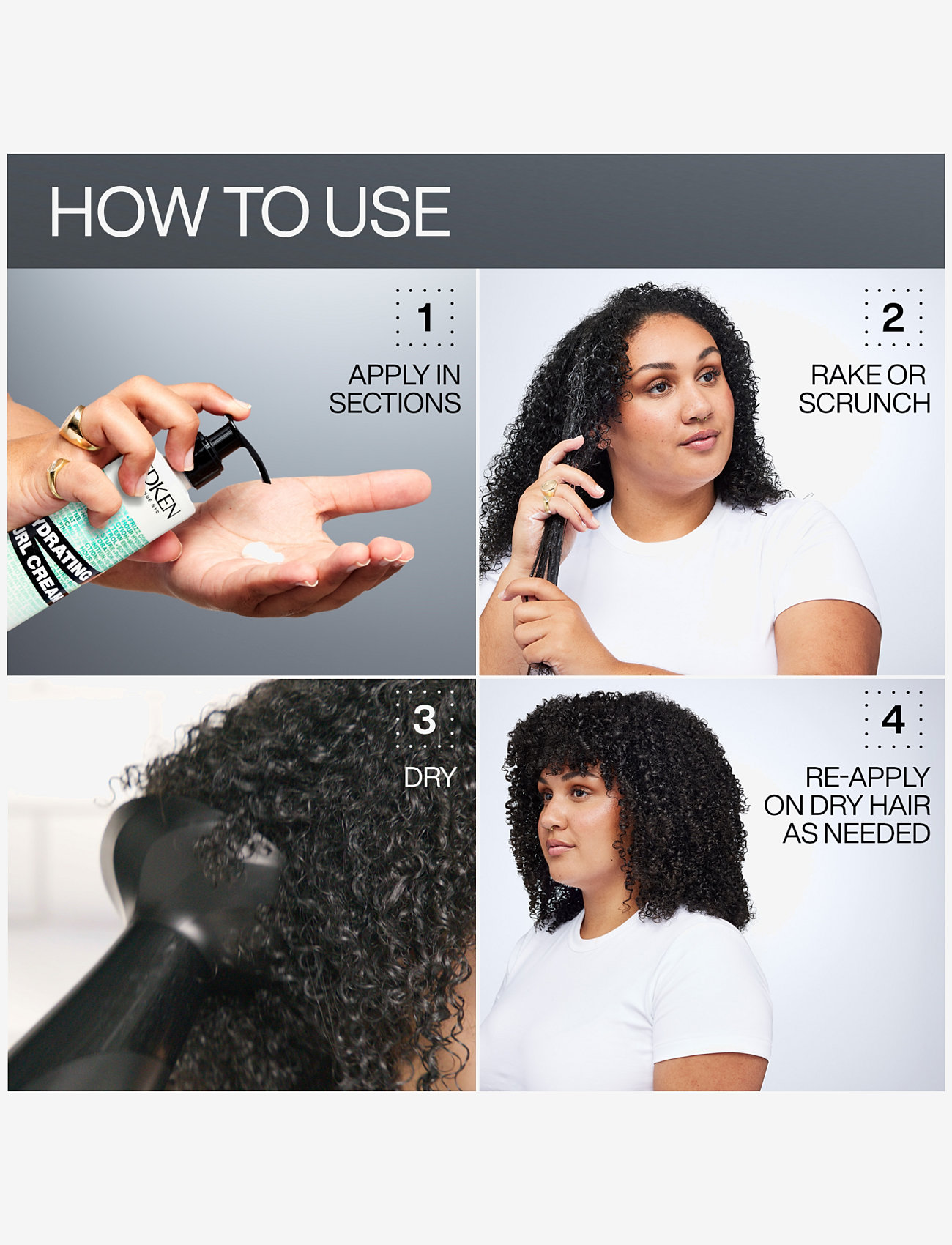 Redken - Redken Hydrating Curl Cream 250ml - stylingcremer - no color - 5