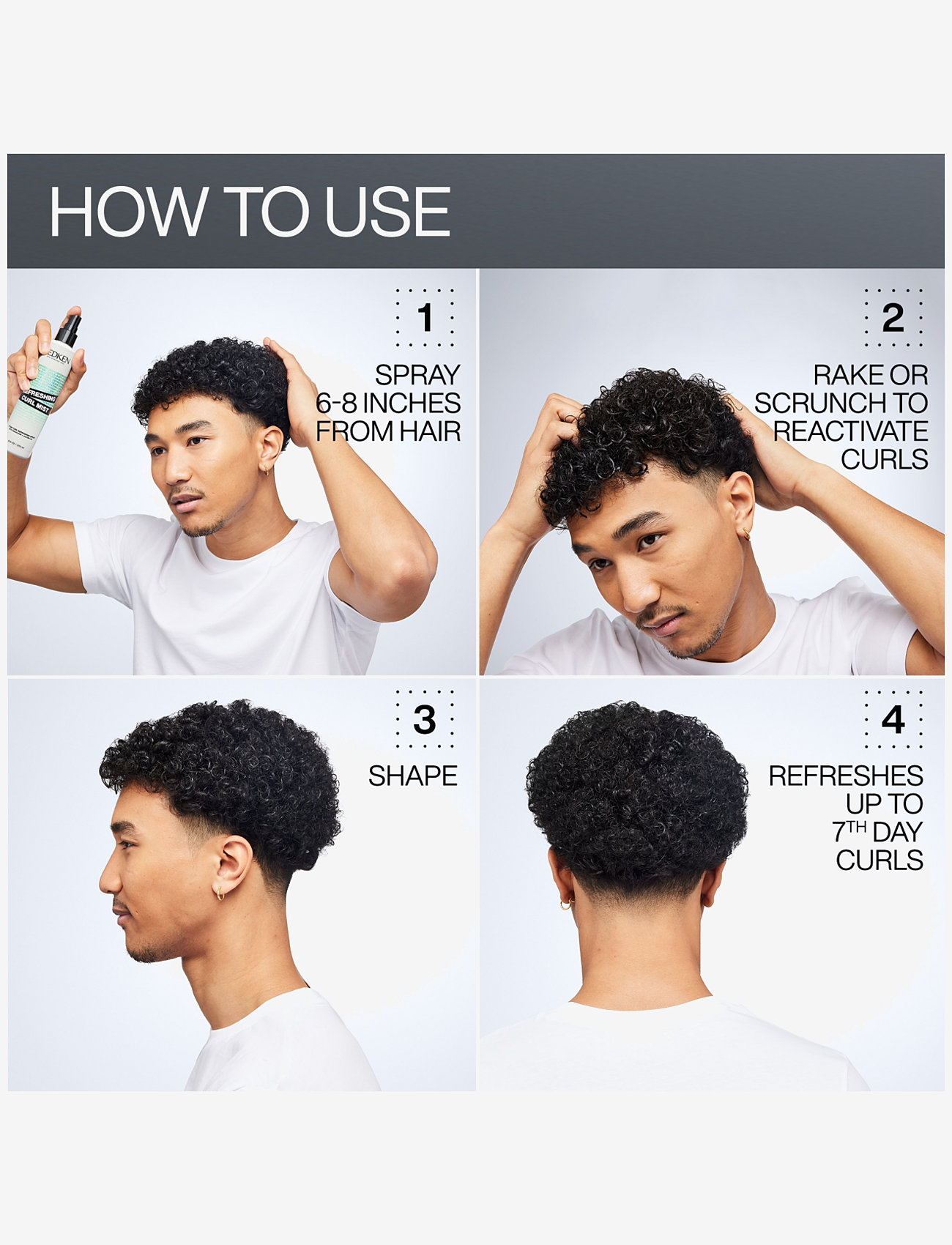 Redken - Redken Refreshing Curl Mist 250 ml - hair mist - no color - 5