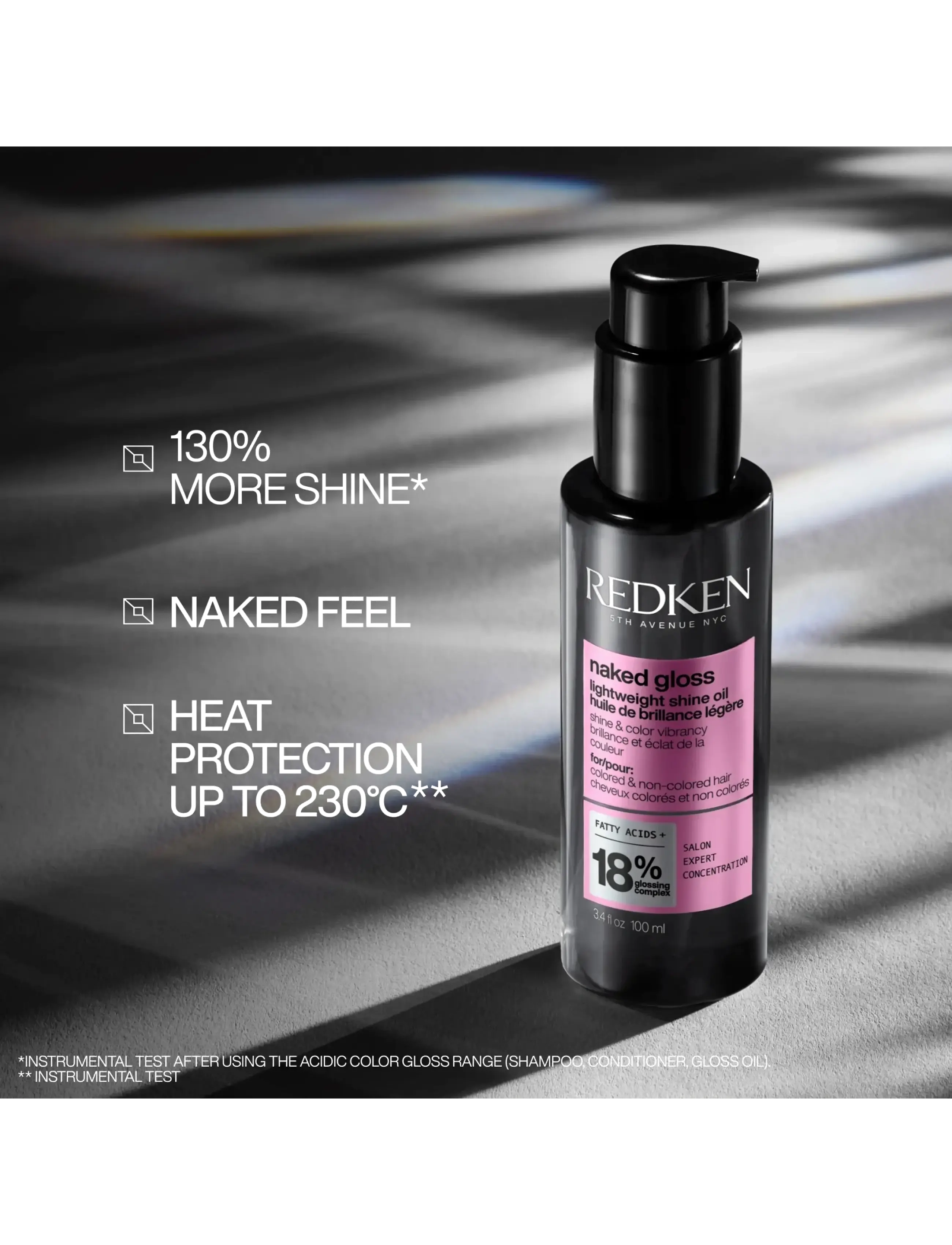 Naked Gloss Ultra-lätt Olja Med Spegel-lik Glans Och Termiskt Skydd 4