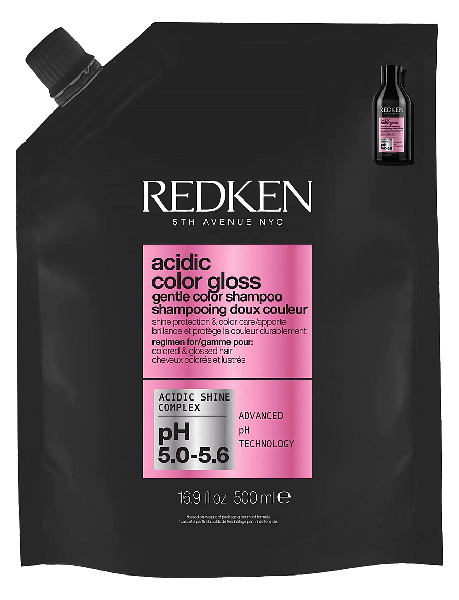Redken - Redken Acidic Color Gloss Shampoo Refill 500 ml - täyttöpakkaukset hiustenhoitotuotteille - clear - 0