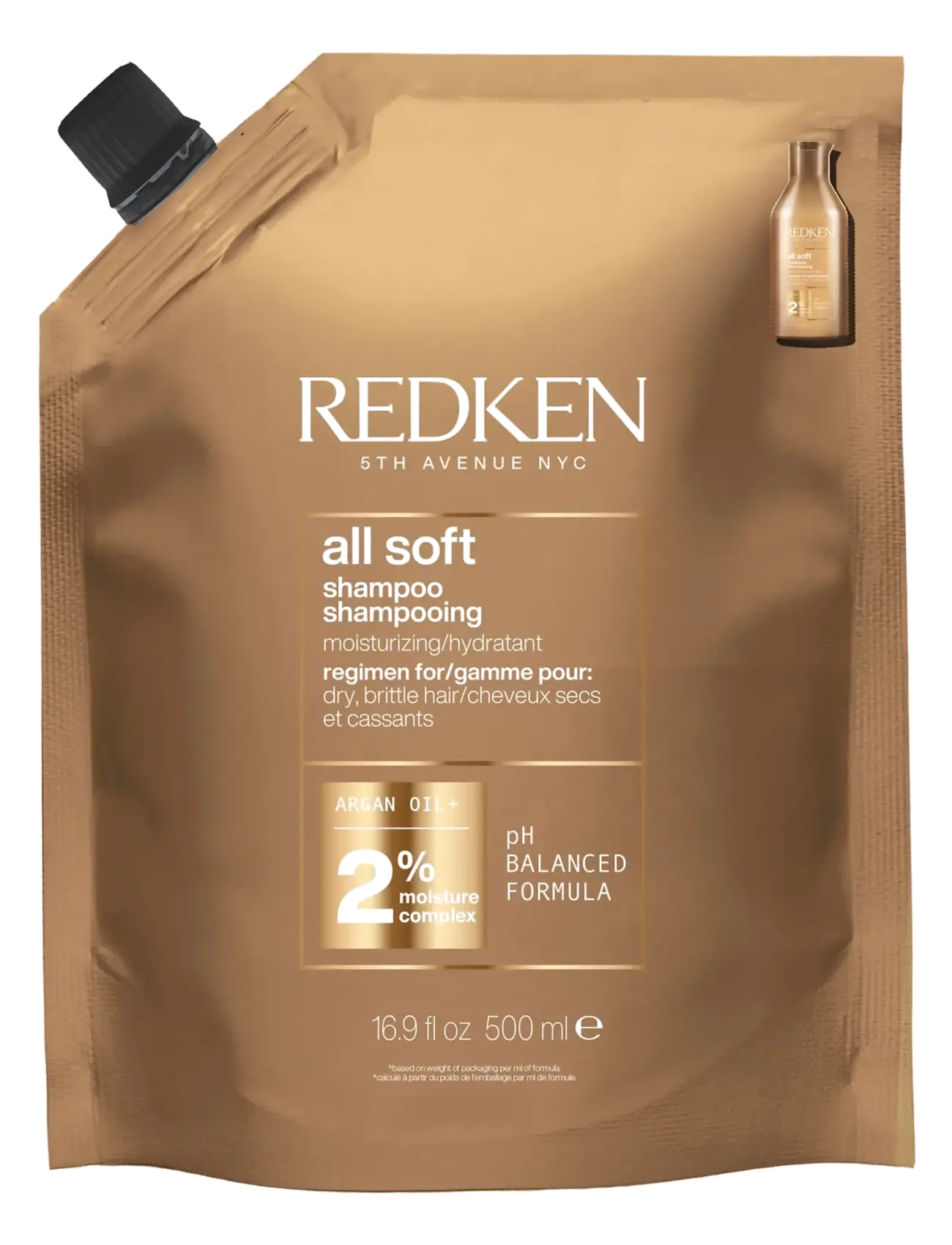 Redken Redken All Soft Shampoo Refill 500 ml - Beauty för Män - CLEAR / undefined